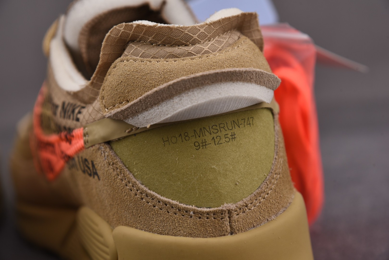 MAX90 尺码:36-47.5纯原出品-OW x NK Air Max 90 OW联名 沙漠黄 AA7