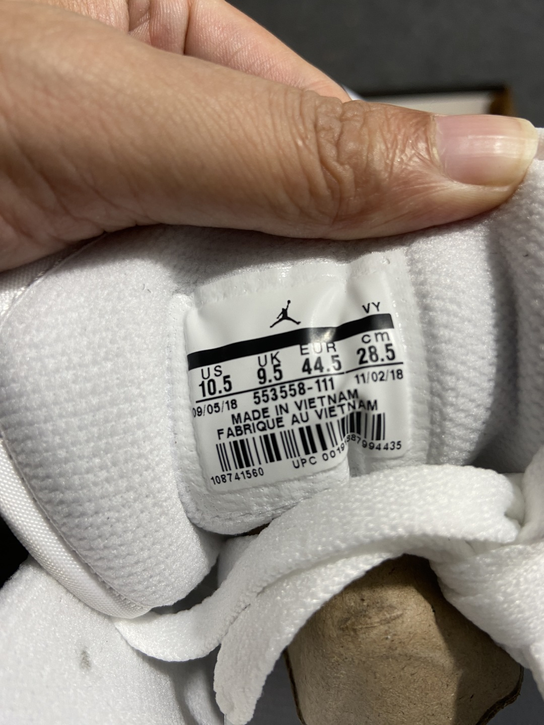 aj1纯白低帮 尺码：35.5-46Air Jordan 1 AJ1 纯白耐克低帮男女小白鞋 -111 