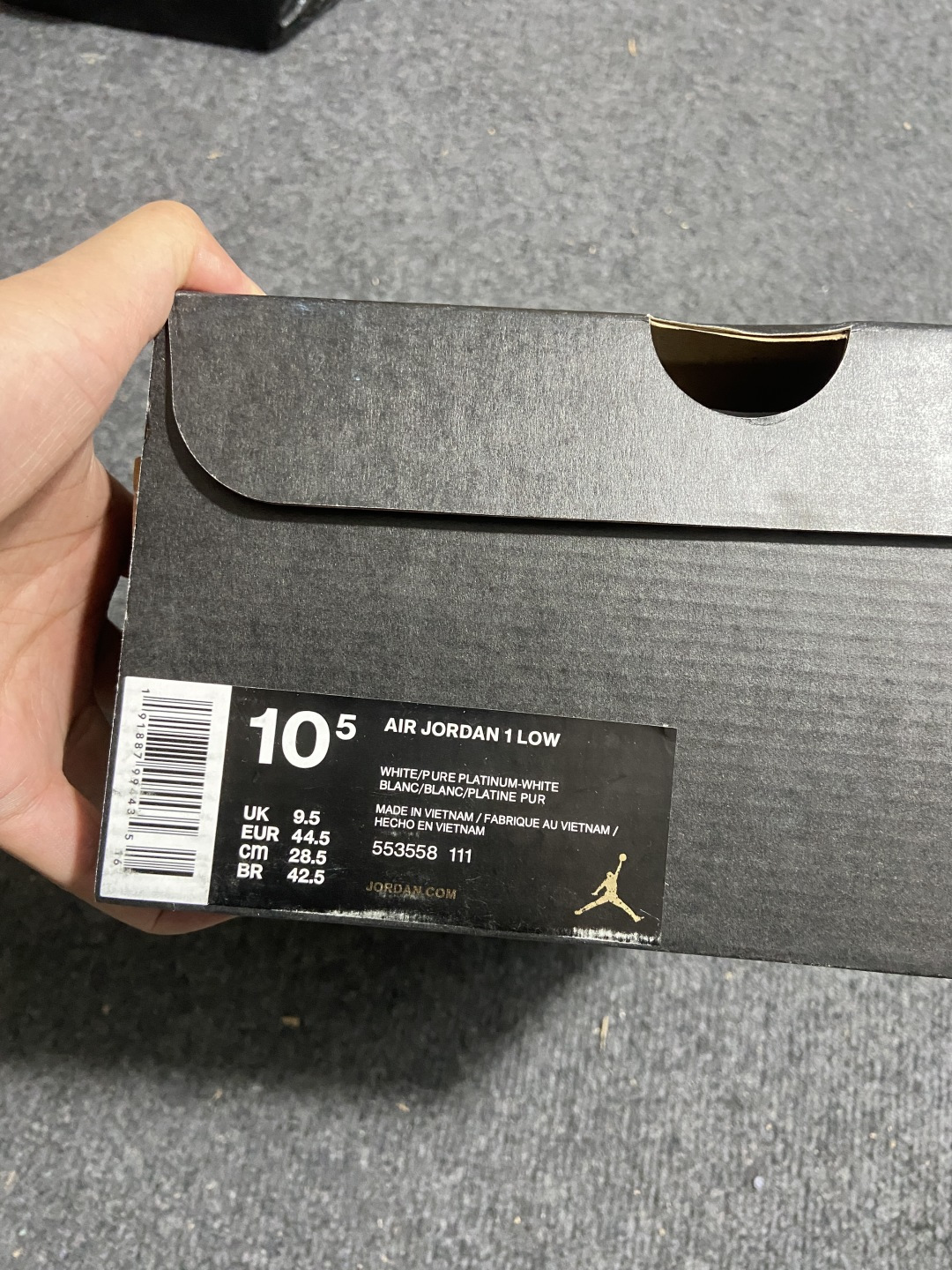 aj1纯白低帮 尺码：35.5-46Air Jordan 1 AJ1 纯白耐克低帮男女小白鞋 -111 