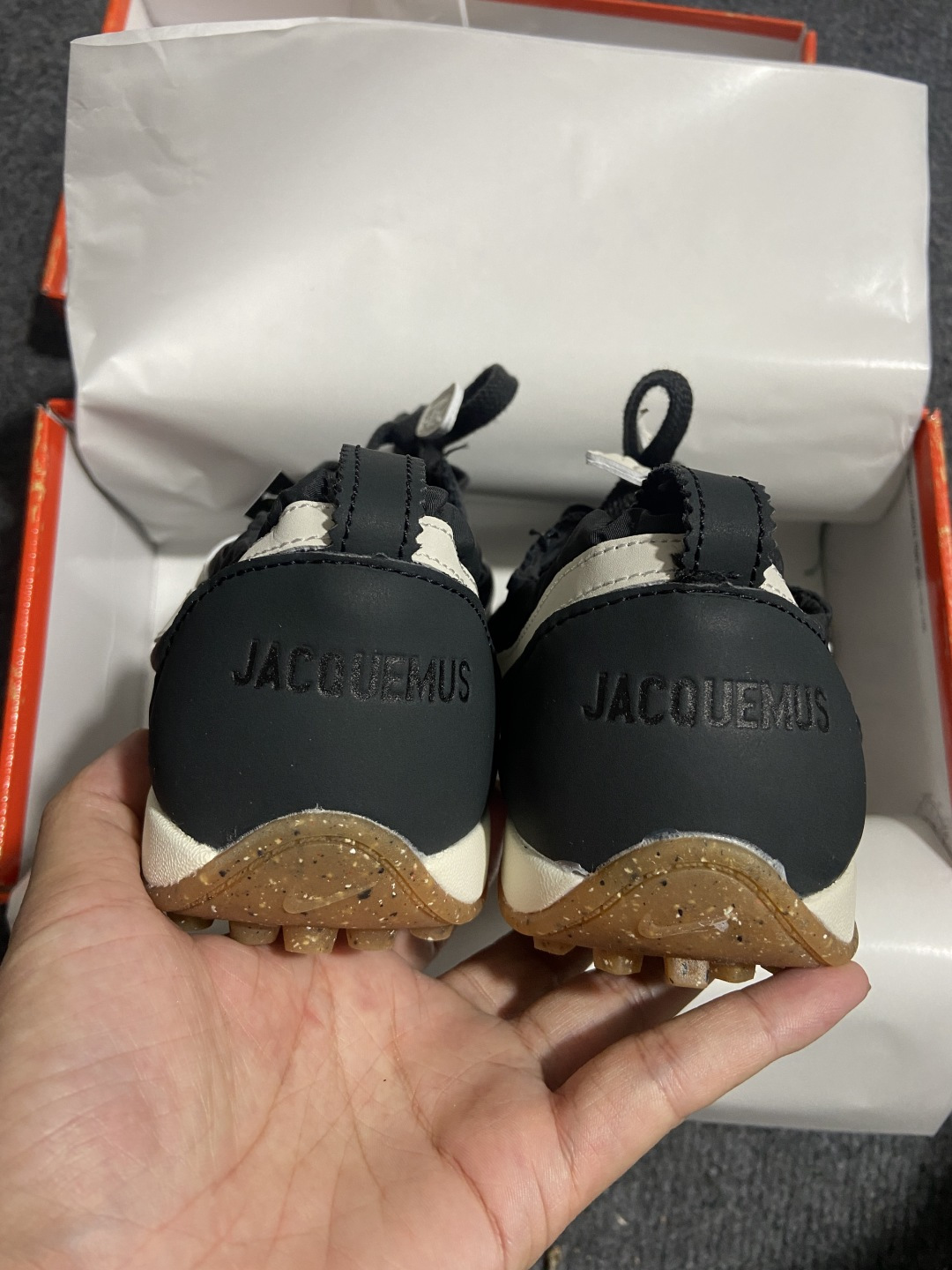 NK Moon Shoe x Jacquemus 联名尼龙复古柔软舒适薄底休闲鞋欧美‍走秀‍‍款英伦复古