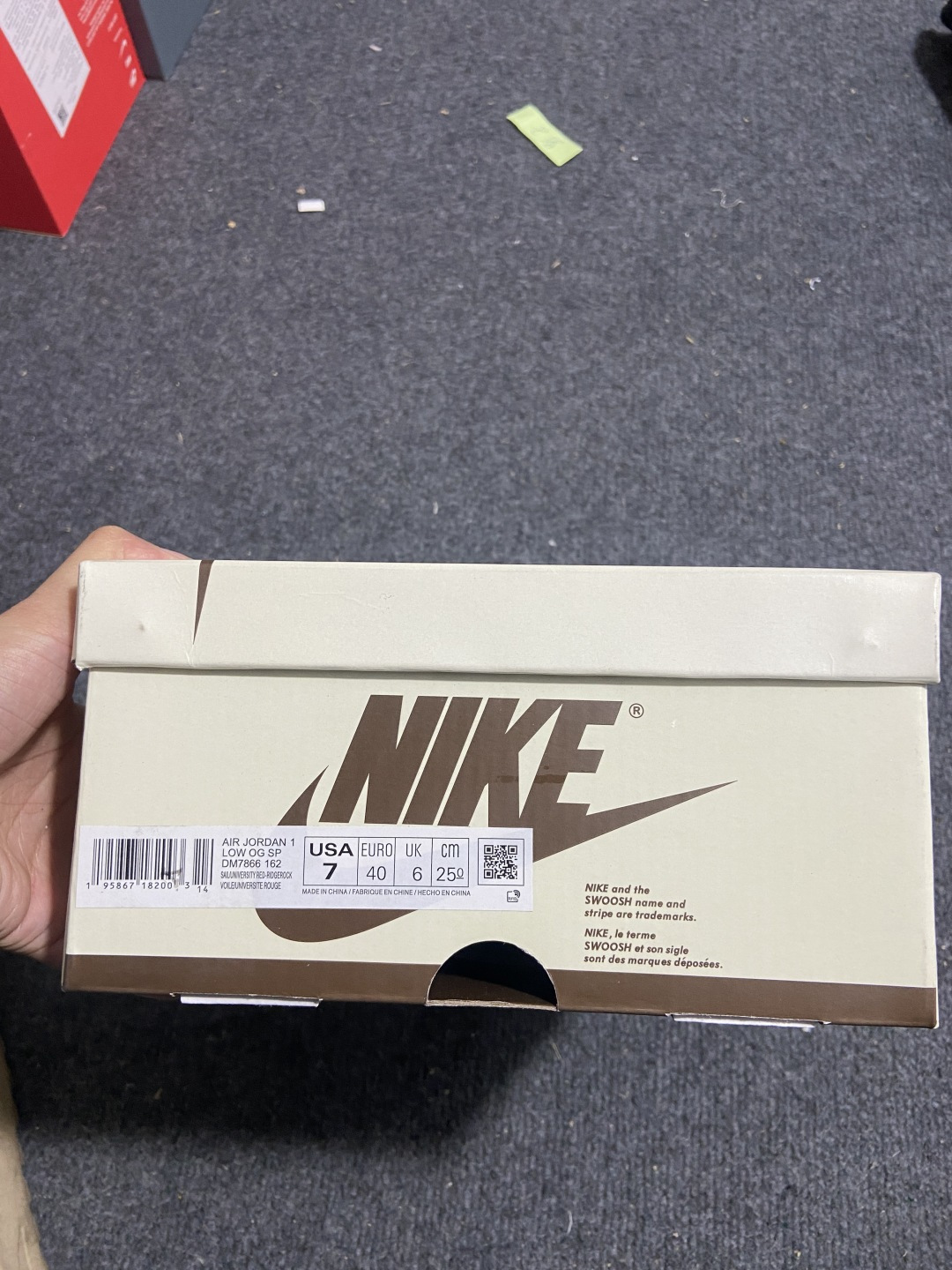 AJ Low 白棕倒钩 尺码:35.5-48.5纯原版出品-Travis Scott x Air Jor