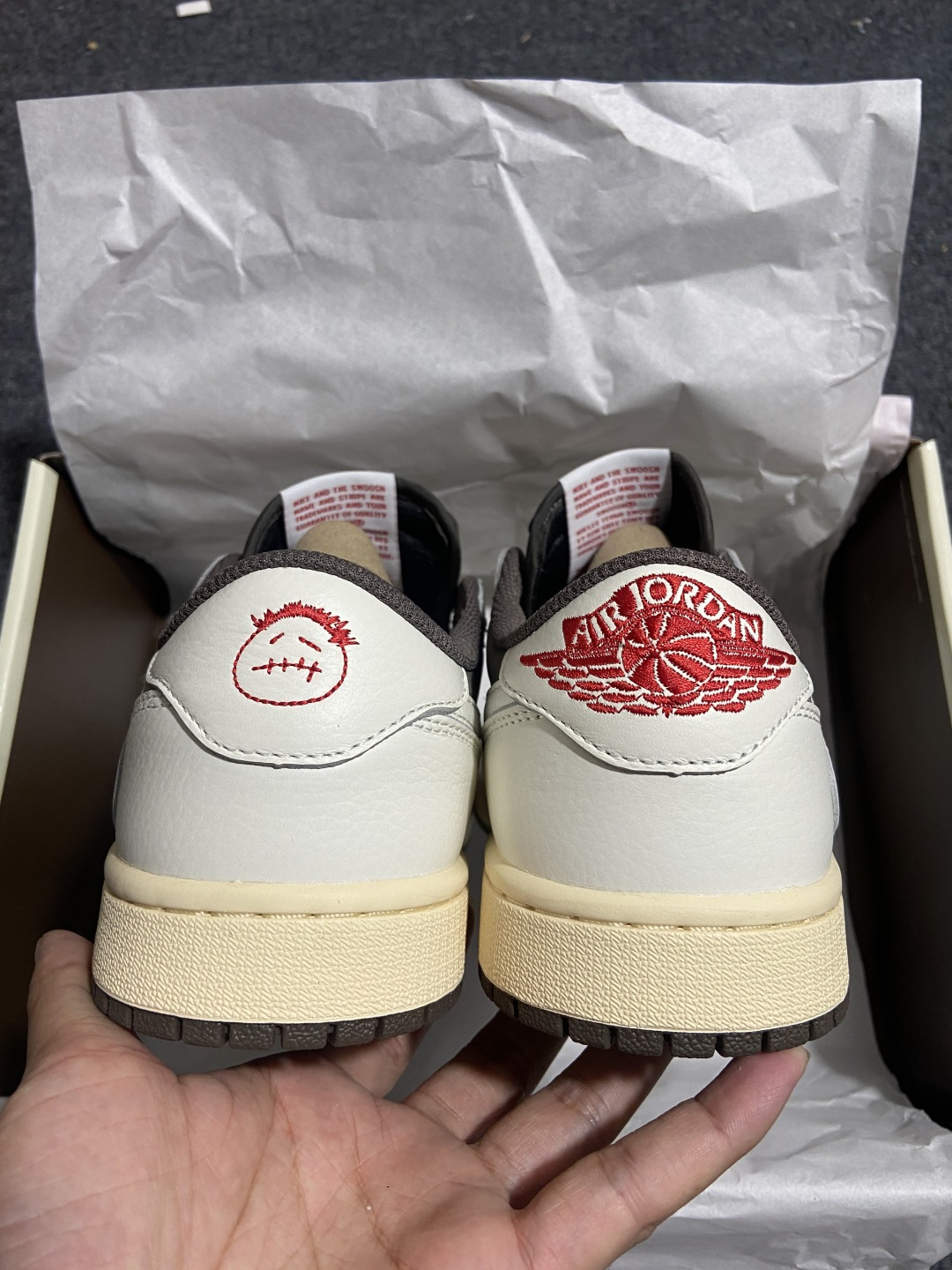 AJ Low 白棕倒钩 尺码:35.5-48.5纯原版出品-Travis Scott x Air Jor