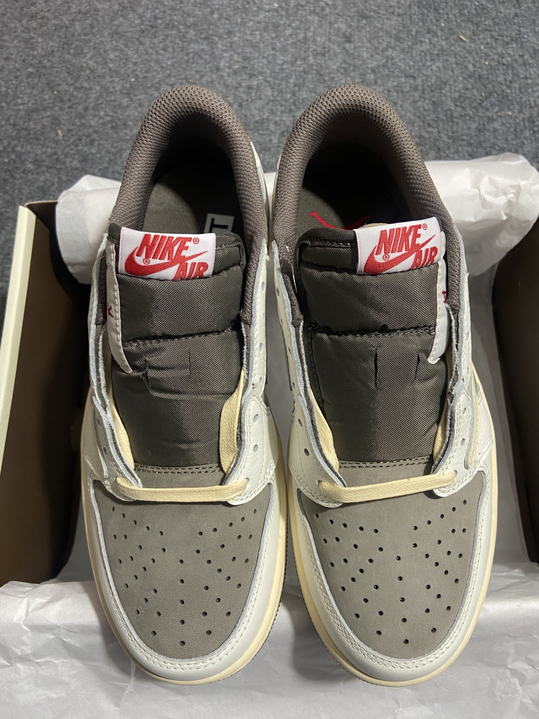 AJ Low 白棕倒钩 尺码:35.5-48.5纯原版出品-Travis Scott x Air Jor