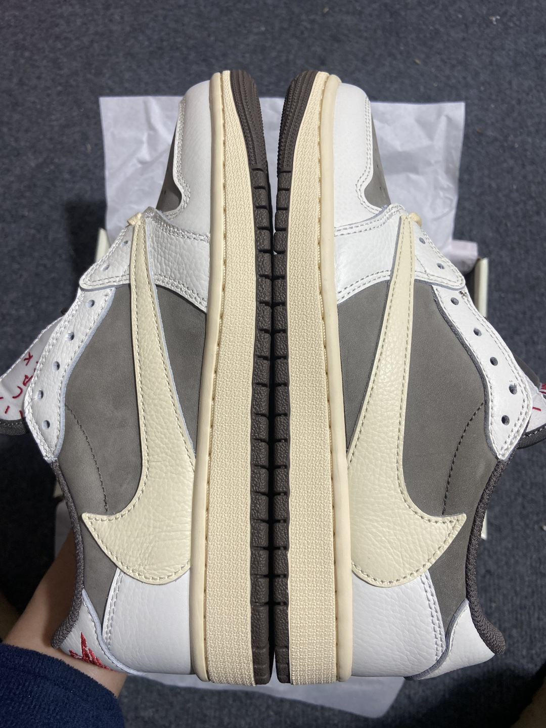 AJ Low 白棕倒钩 尺码:35.5-48.5纯原版出品-Travis Scott x Air Jor