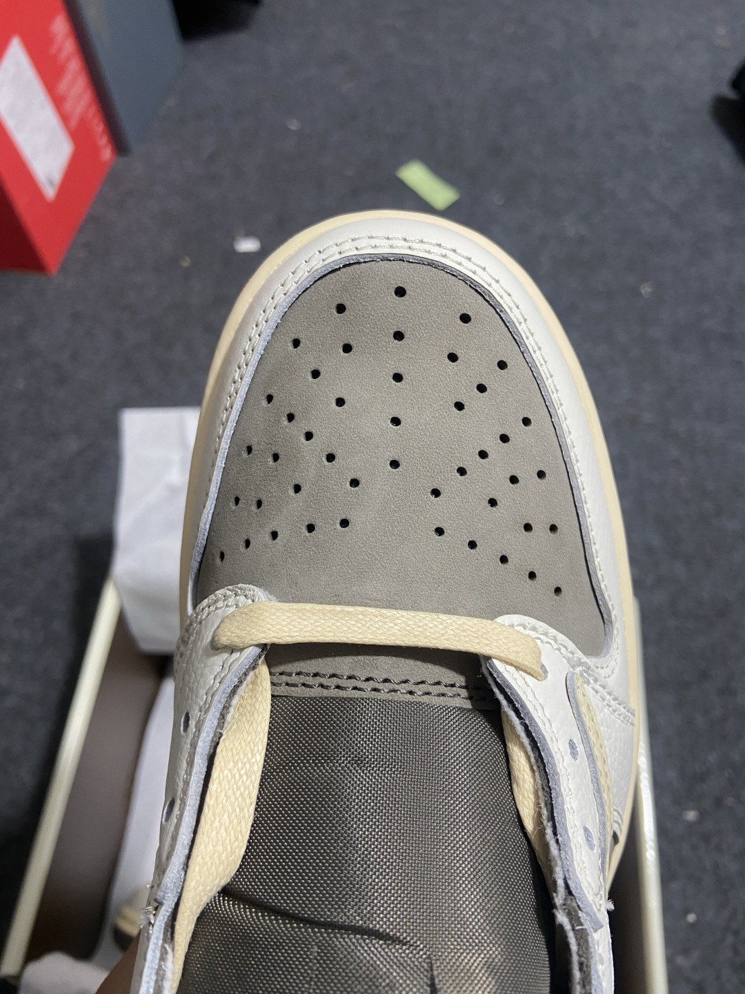 AJ Low 白棕倒钩 尺码:35.5-48.5纯原版出品-Travis Scott x Air Jor