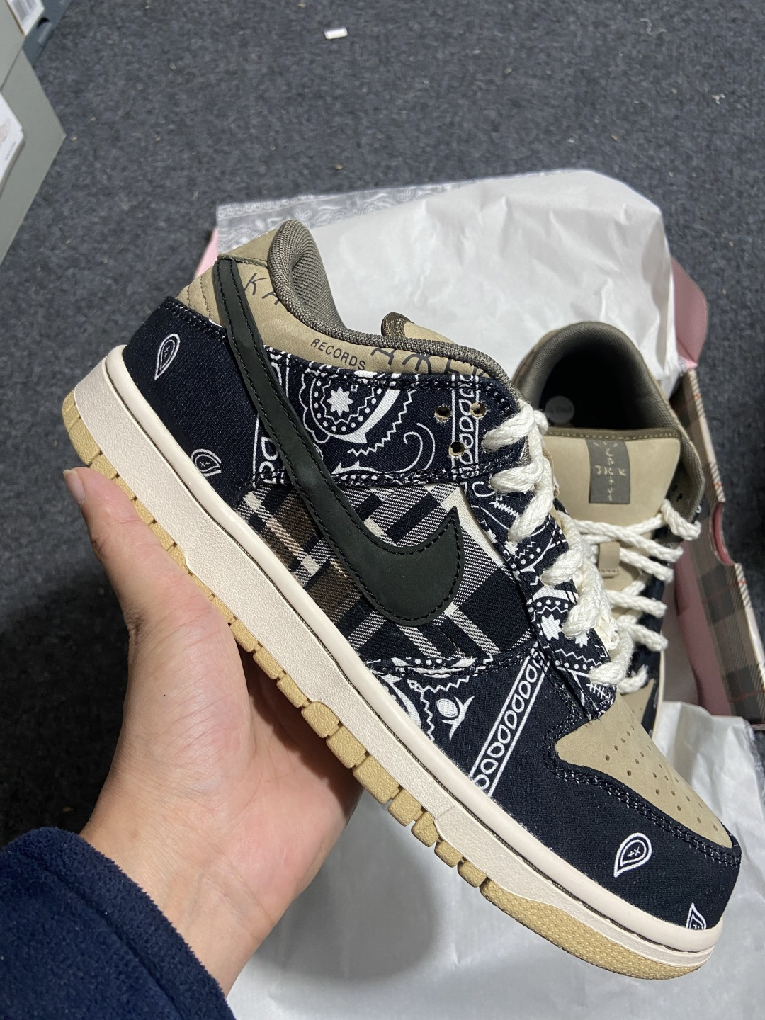 Dunk腰果花 尺码：36-47.5纯原版出品-Travis Scott x Nike SB Dunk 