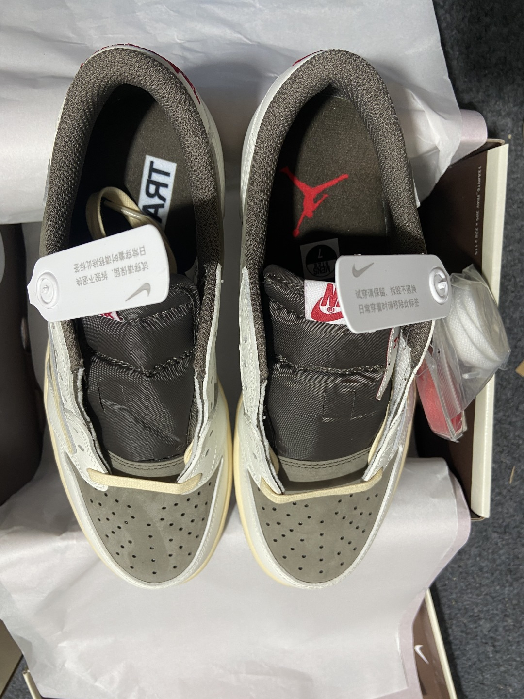 AJ Low 白棕倒钩 尺码:35.5-48.5纯原版出品-原厂 Travis Scott x Air 