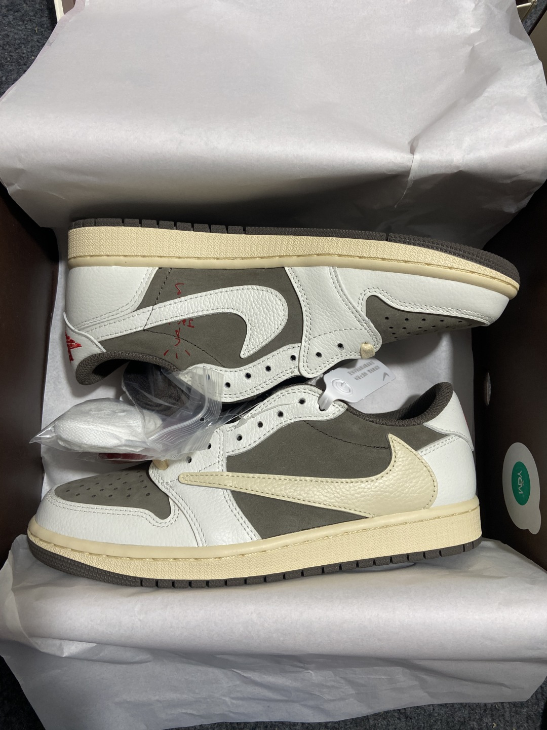 AJ Low 白棕倒钩 尺码:35.5-48.5纯原版出品-原厂 Travis Scott x Air 