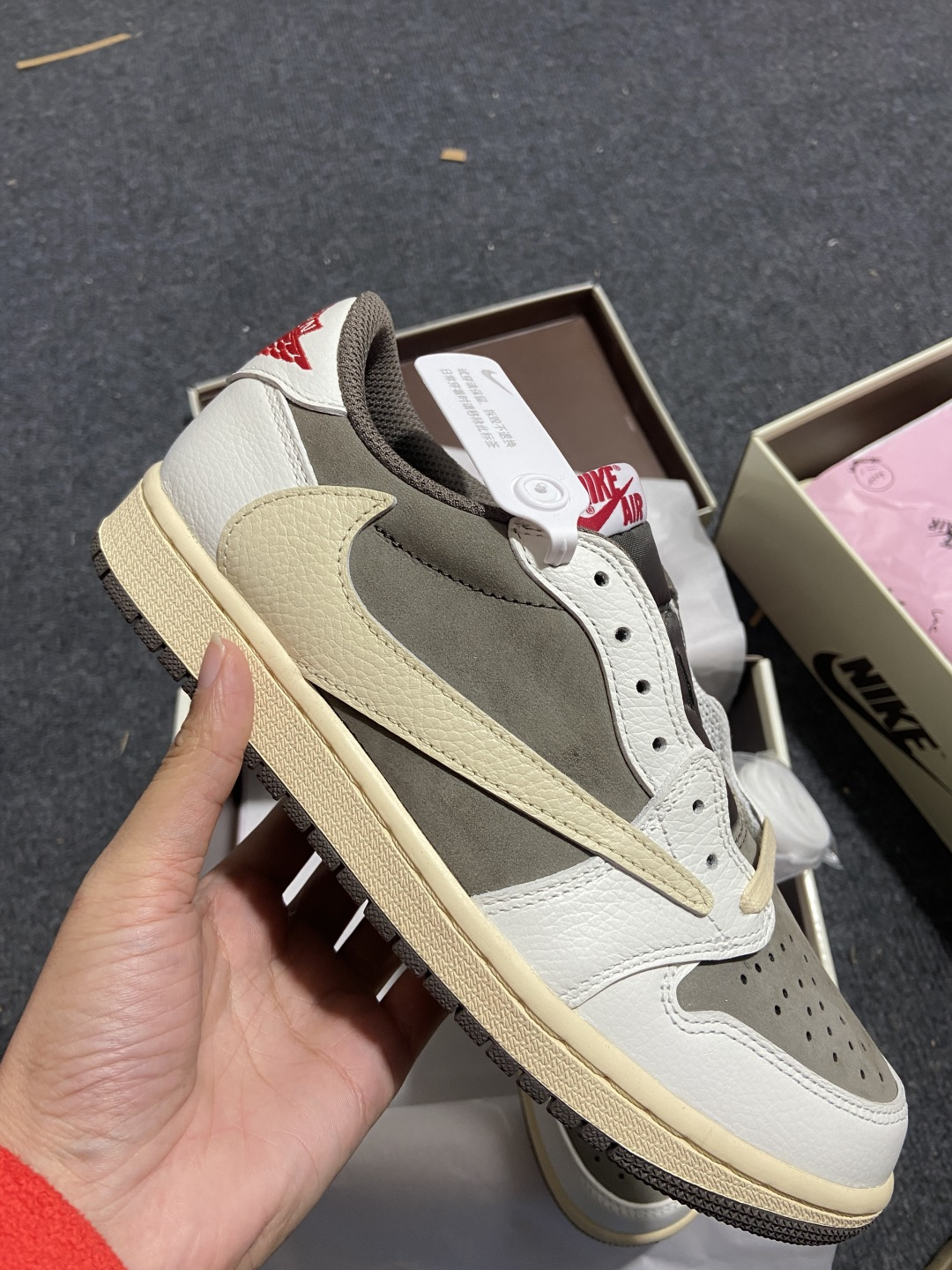 AJ Low 白棕倒钩 尺码:35.5-48.5纯原版出品-原厂 Travis Scott x Air 