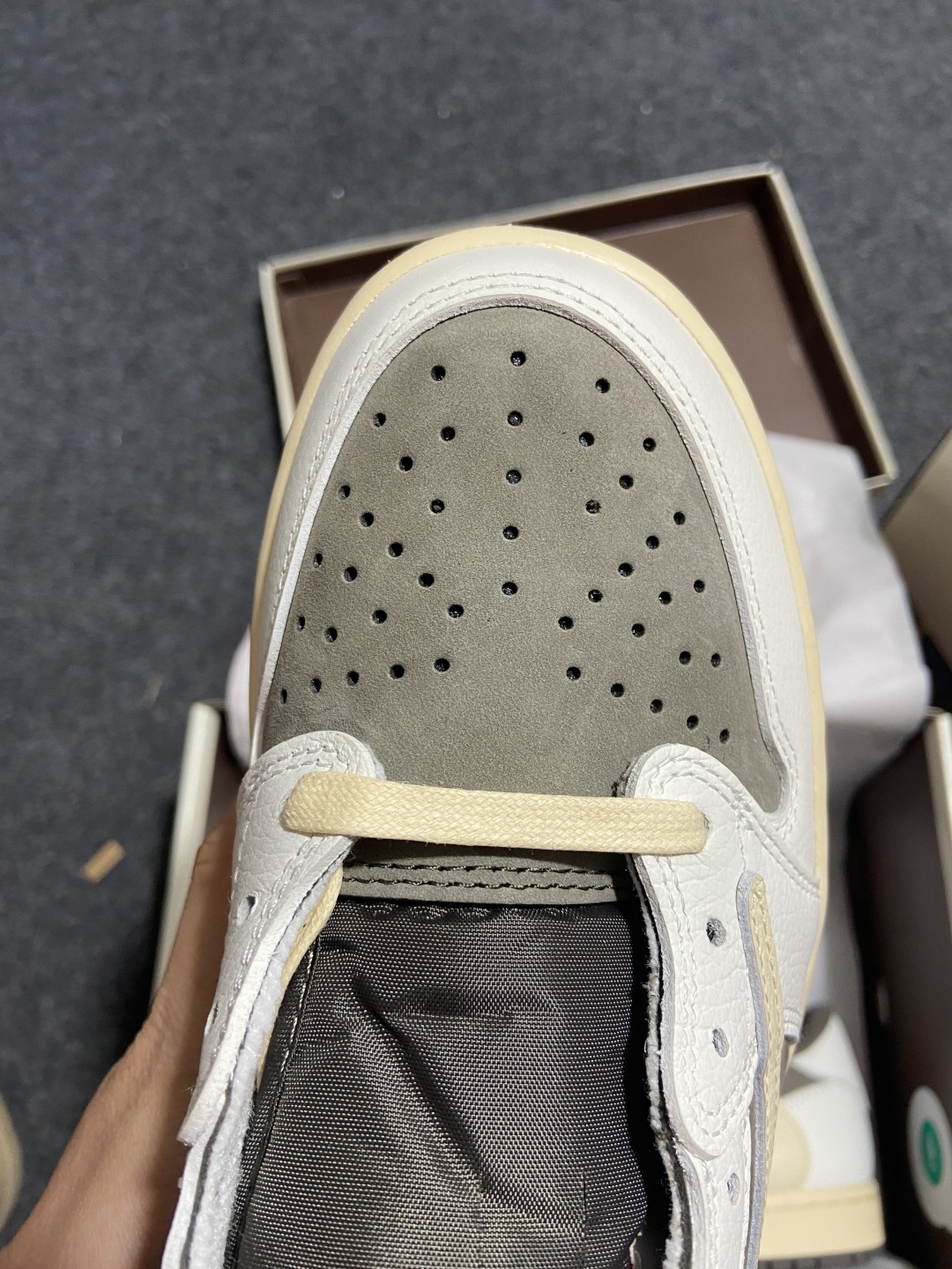 AJ Low 白棕倒钩 尺码:35.5-48.5纯原版出品-原厂 Travis Scott x Air 