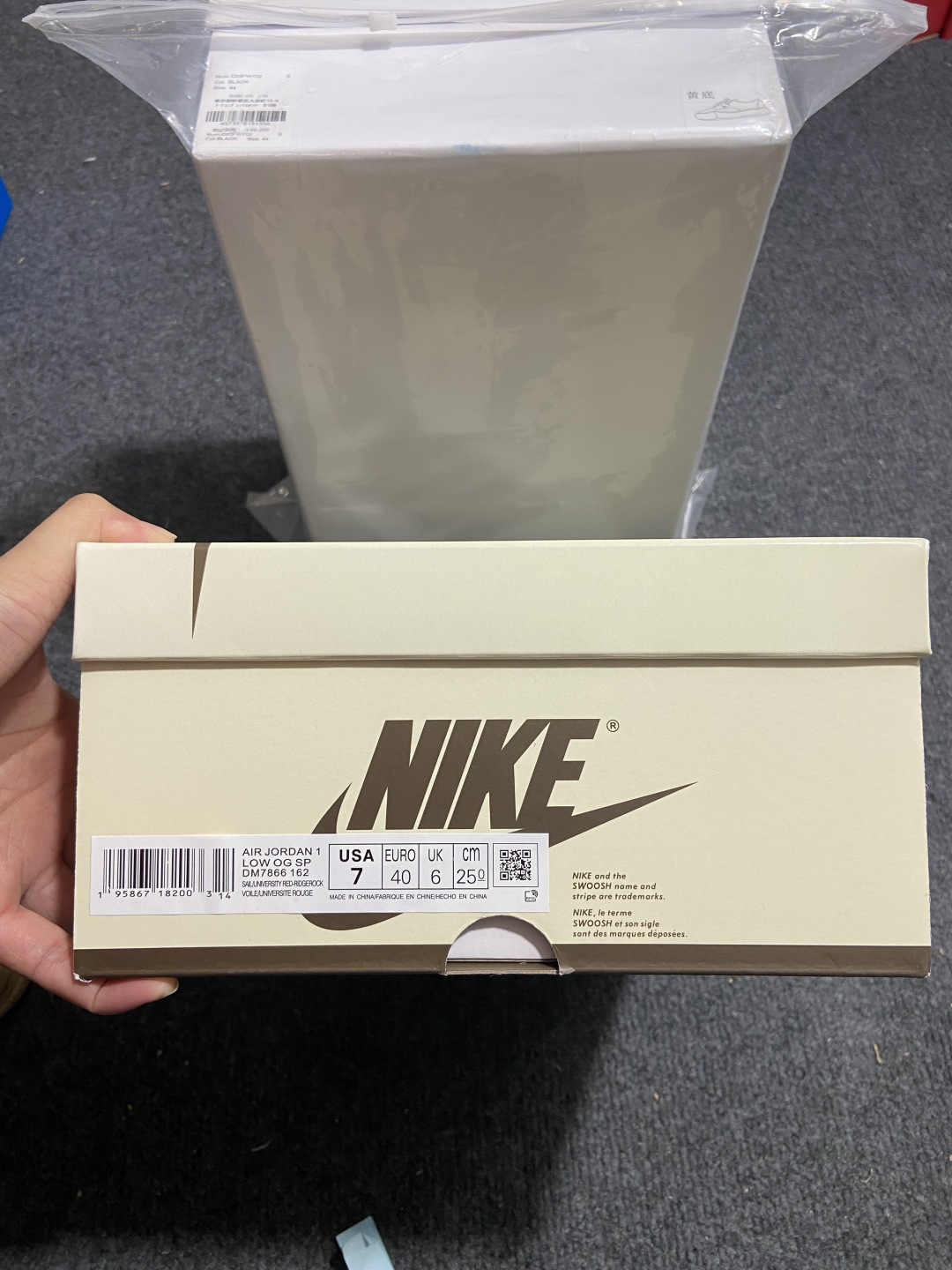 AJ Low 白棕倒钩 尺码:35.5-48.5纯原版出品-Travis Scott x Air Jor