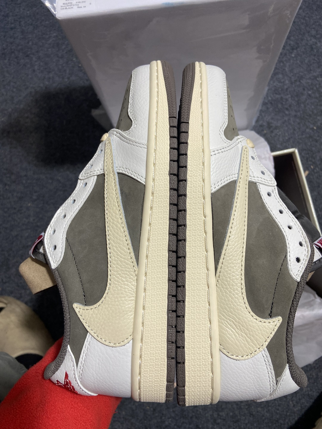 AJ Low 白棕倒钩 尺码:35.5-48.5纯原版出品-Travis Scott x Air Jor