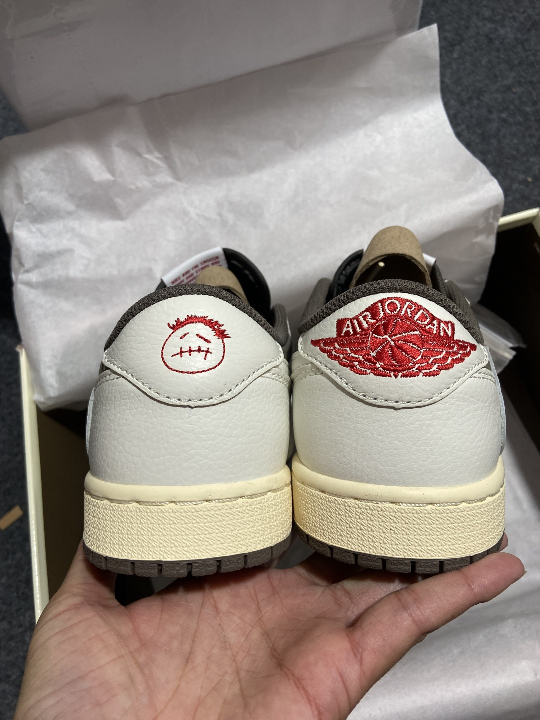 AJ Low 白棕倒钩 尺码:35.5-48.5纯原版出品-Travis Scott x Air Jor