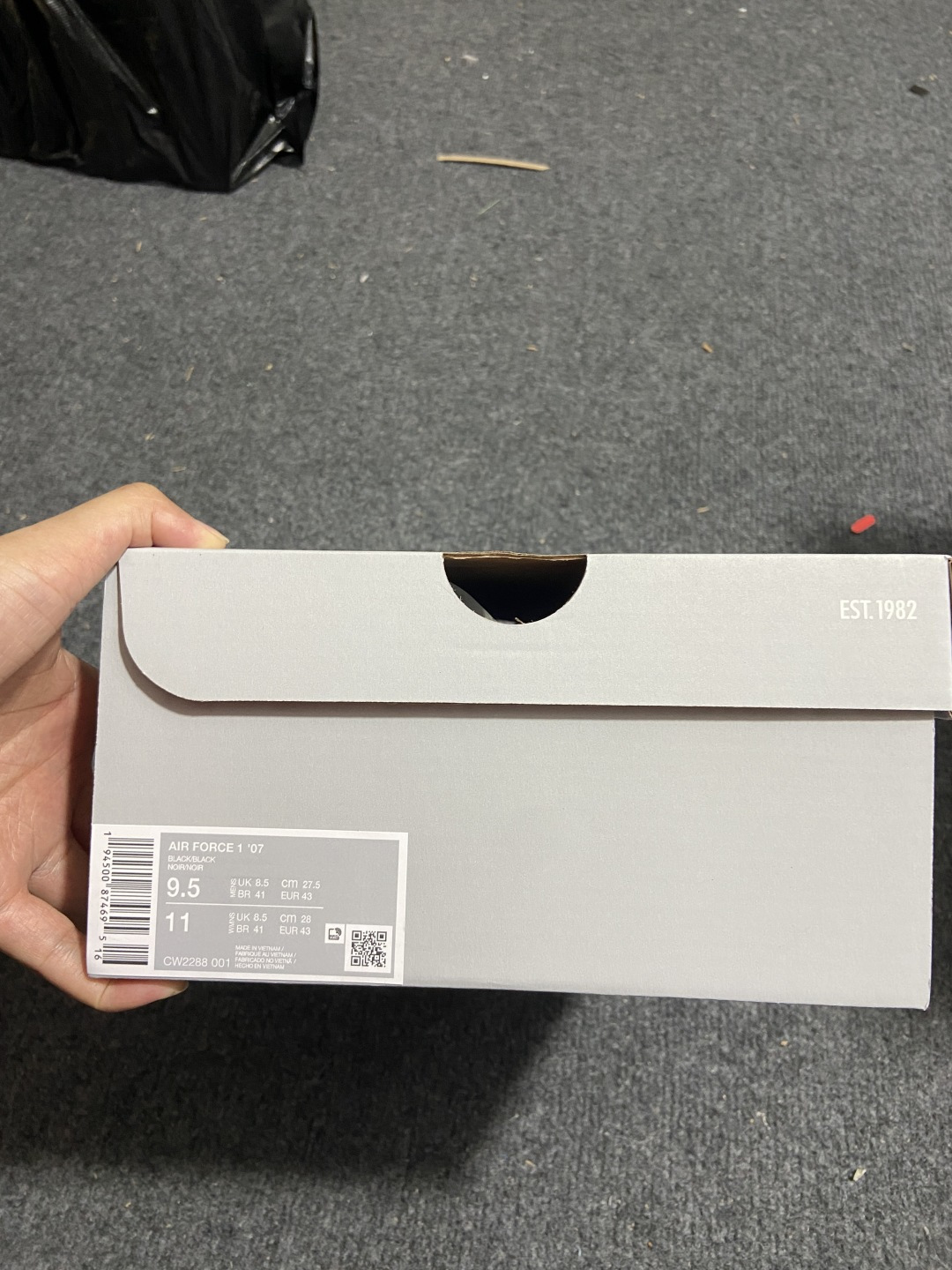 顶级纯原 完美复刻 Nike Air Force 1'07 黑色 黑武士货号：CW2288 001尺码：