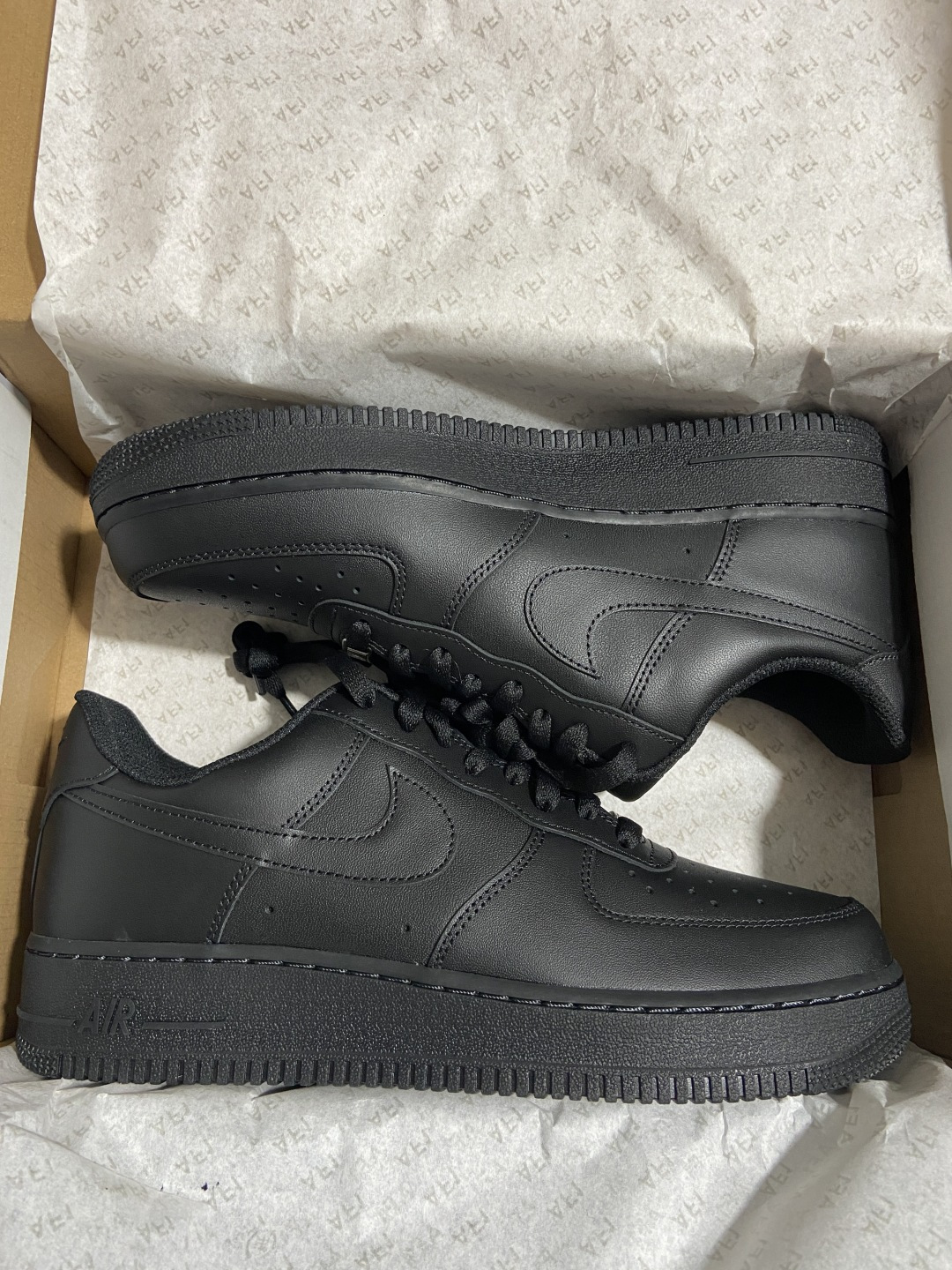 顶级纯原 完美复刻 Nike Air Force 1'07 黑色 黑武士货号：CW2288 001尺码：