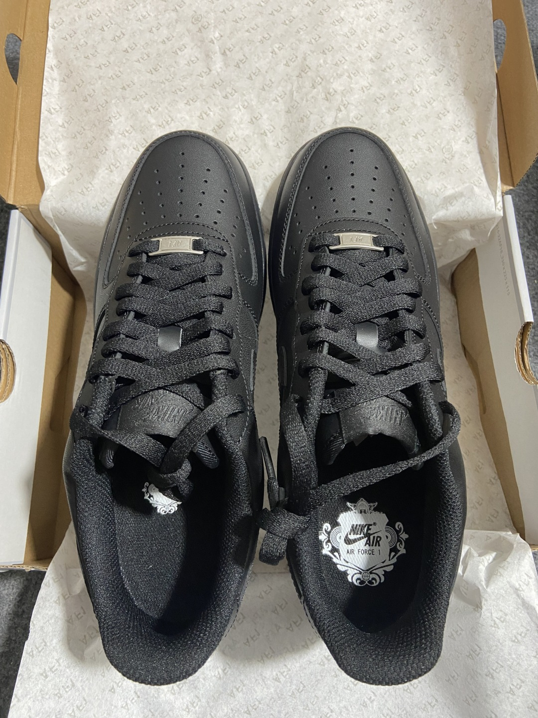 顶级纯原 完美复刻 Nike Air Force 1'07 黑色 黑武士货号：CW2288 001尺码：