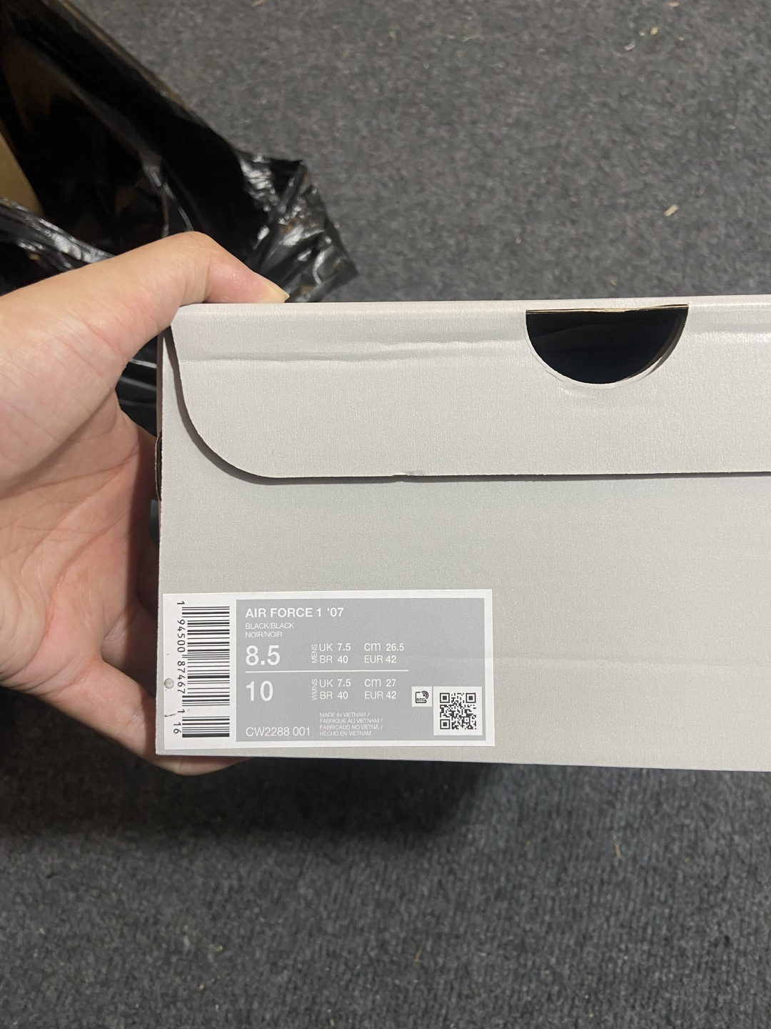 特价中 Nike Air Force 1'07 黑色 黑武士货号：CW2288 001尺码：36 36.