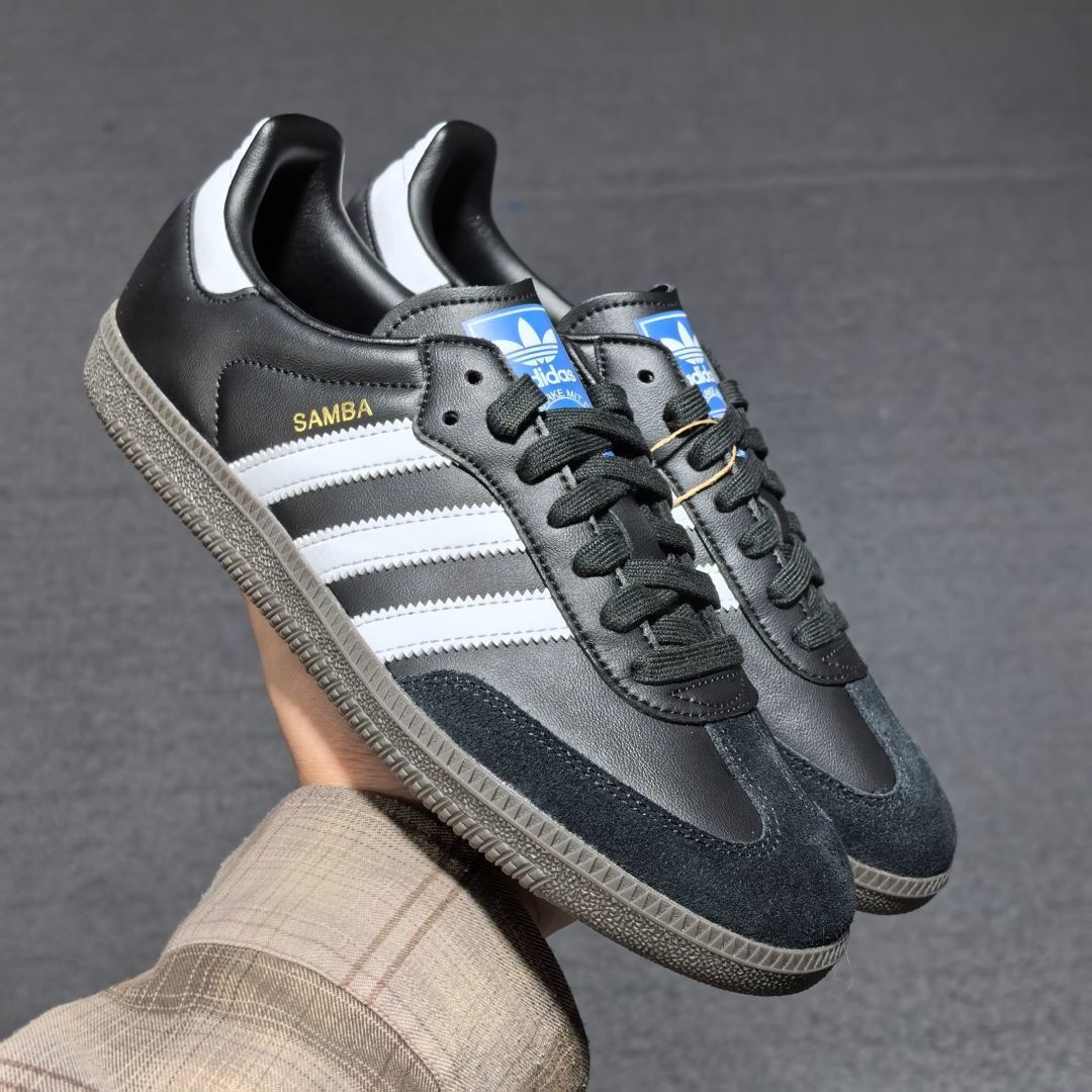 Originals 尺码35.5-46纯原-Originals Samba Vegan 低帮板鞋 黑白 