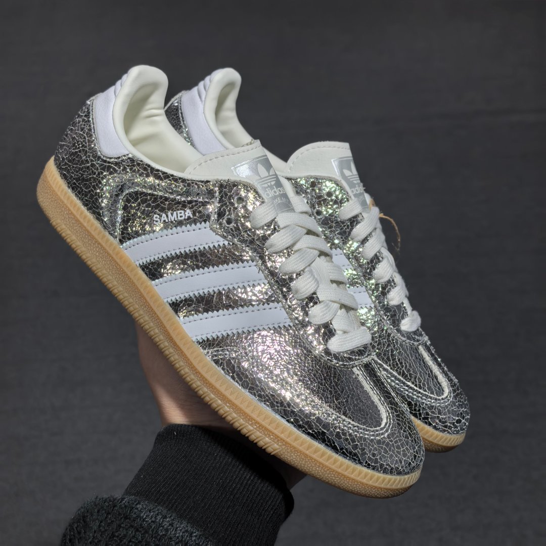 Originals 尺码36-45纯原版出品-AD Samba OG Silver Metallic C