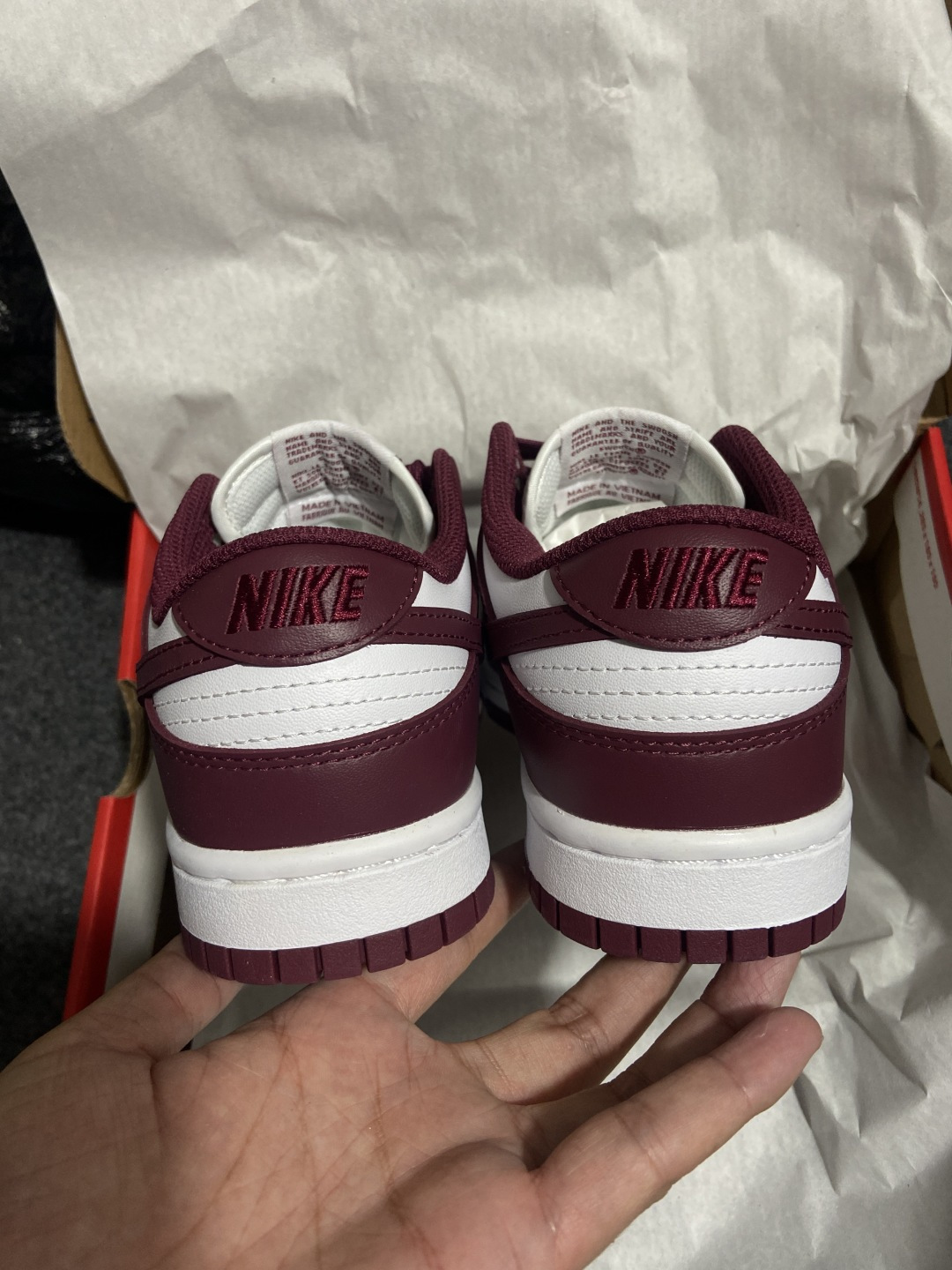 P【纯原版：DUNK】 酒红 NIKE DUNK LOW ＂Dark Beetroot＂女款 货号:DD