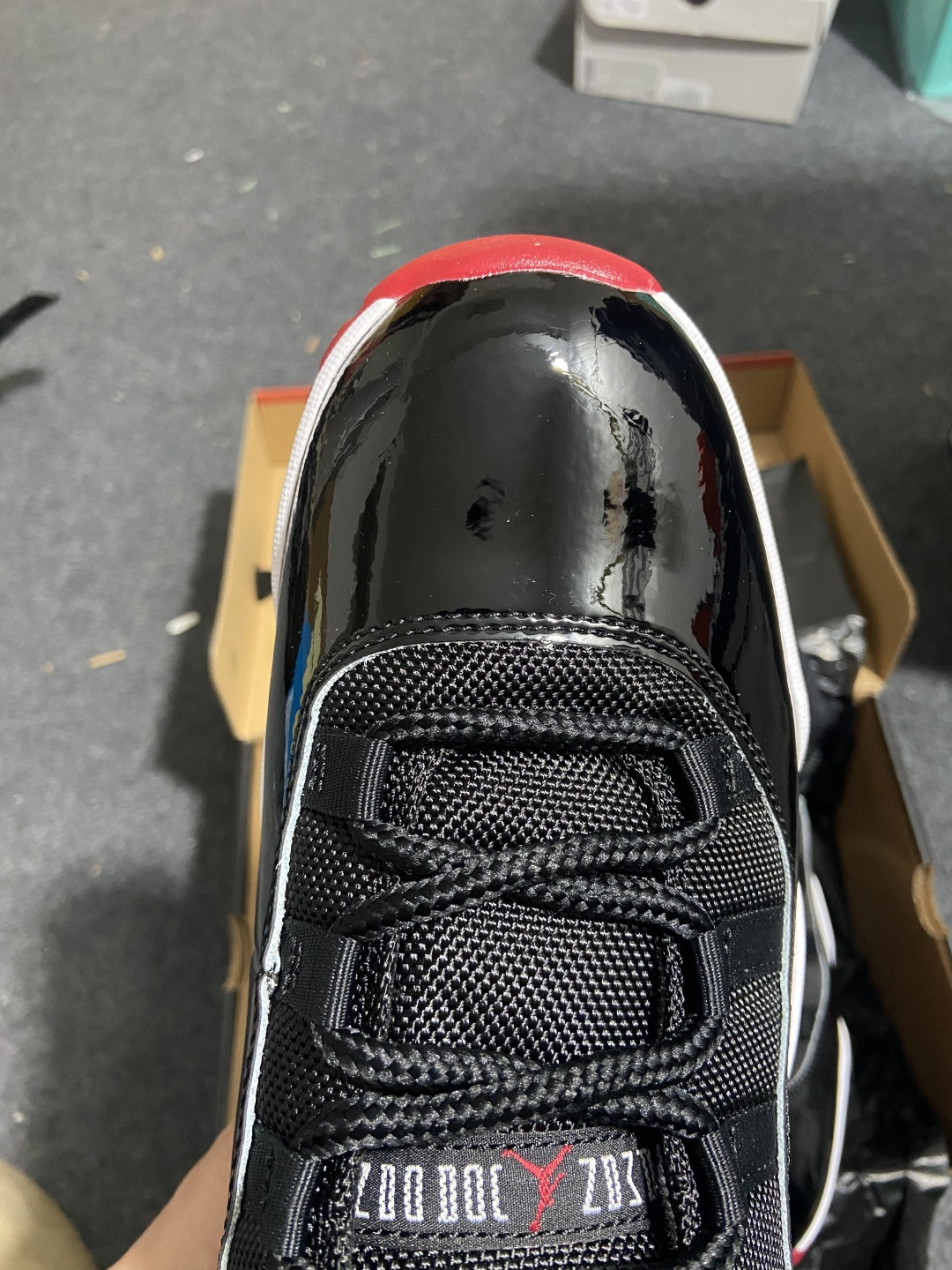【纯原版：乔11】黑红白 Jordan Air Jordan 11 Bred 季后赛 篮球鞋 男女同款货
