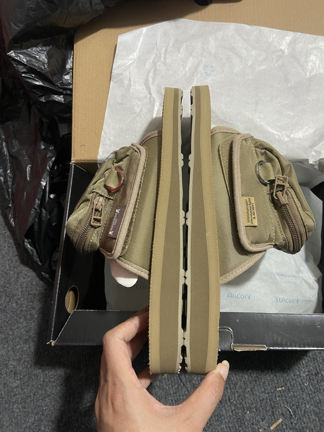 Mastermind JAPAN x Suicoke MMJ联名骷髅标志刺绣露趾时尚凉拖mastermi