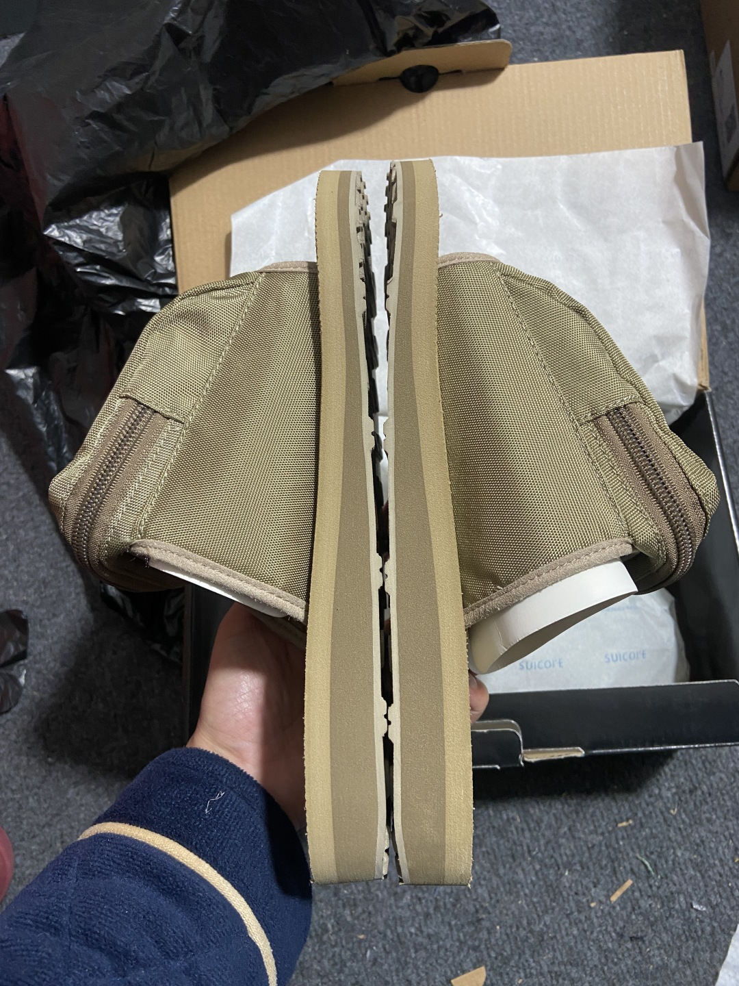 Mastermind JAPAN x Suicoke MMJ联名骷髅标志刺绣露趾时尚凉拖mastermi