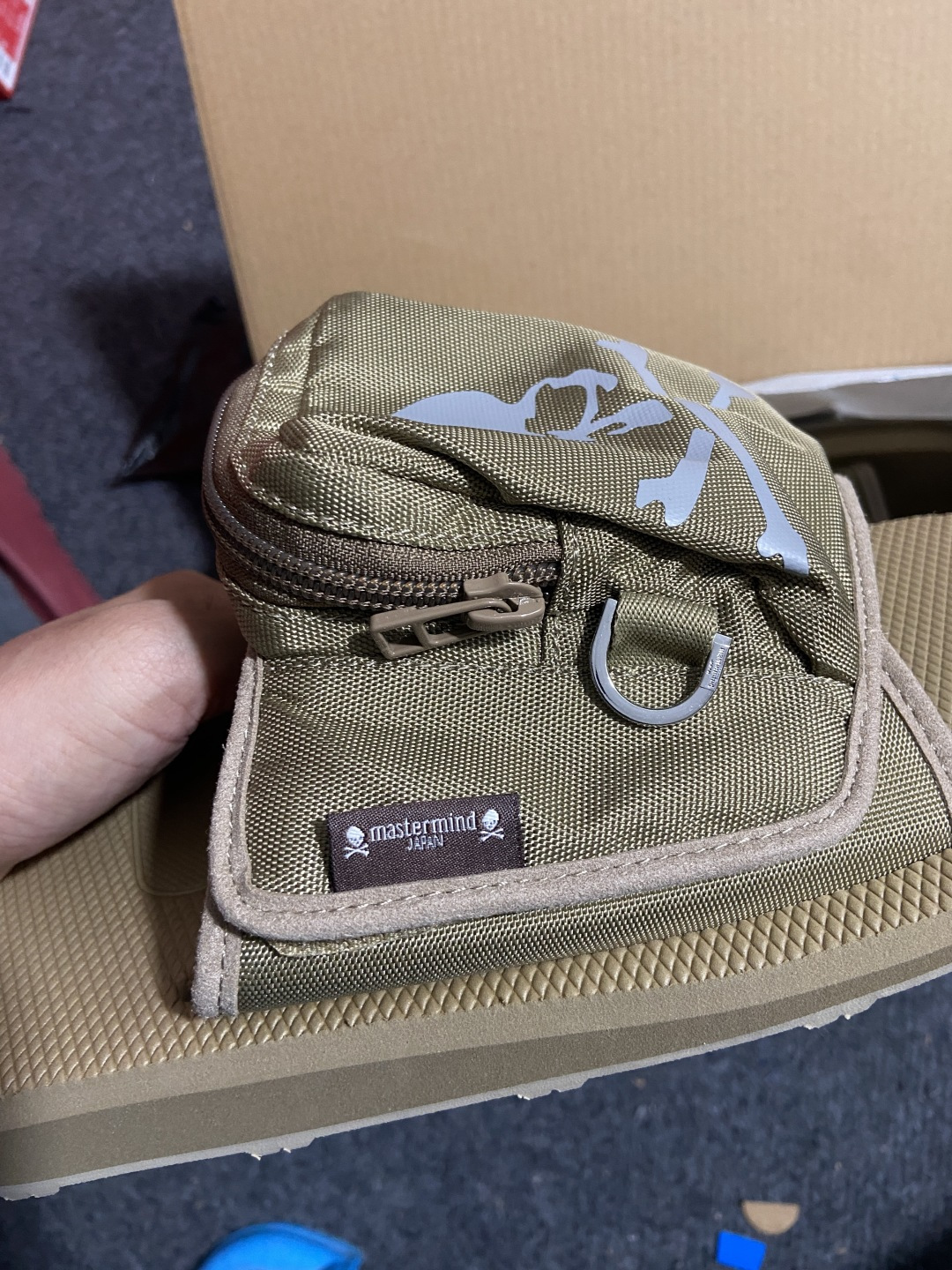 Mastermind JAPAN x Suicoke MMJ联名骷髅标志刺绣露趾时尚凉拖mastermi