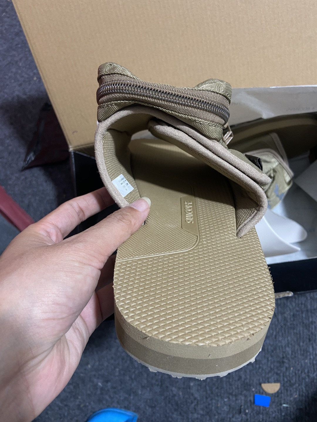 Mastermind JAPAN x Suicoke MMJ联名骷髅标志刺绣露趾时尚凉拖mastermi