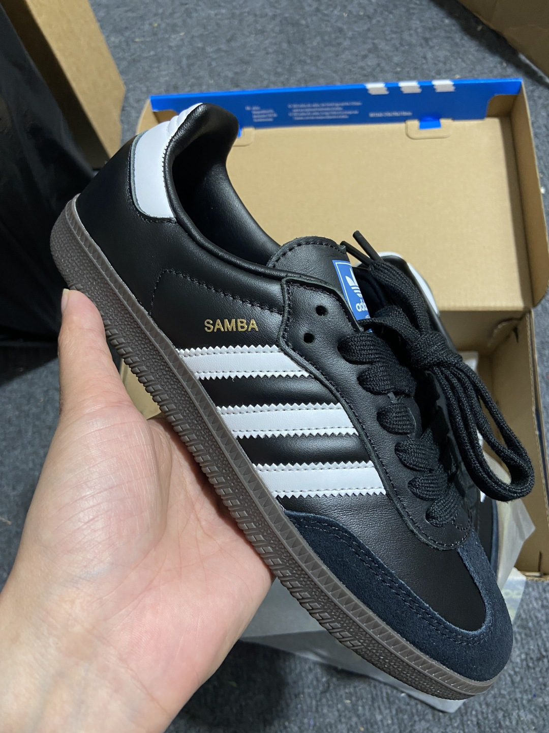 【原皮】AD Original Samba OG 复古经典轻便板鞋 黑白 B75807 YZ020目前市