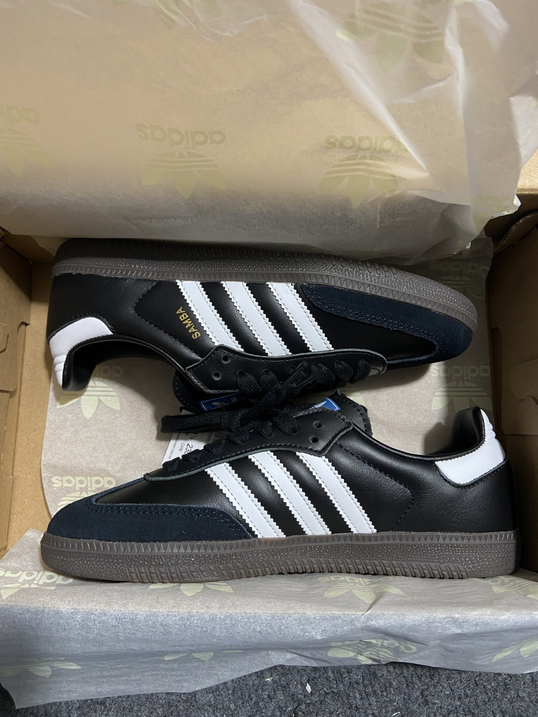 【原皮】AD Original Samba OG 复古经典轻便板鞋 黑白 B75807 YZ020目前市