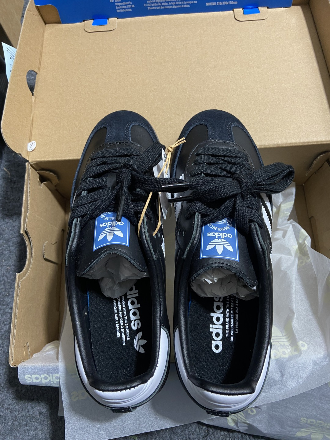 【原皮】AD Original Samba OG 复古经典轻便板鞋 黑白 B75807 YZ020目前市