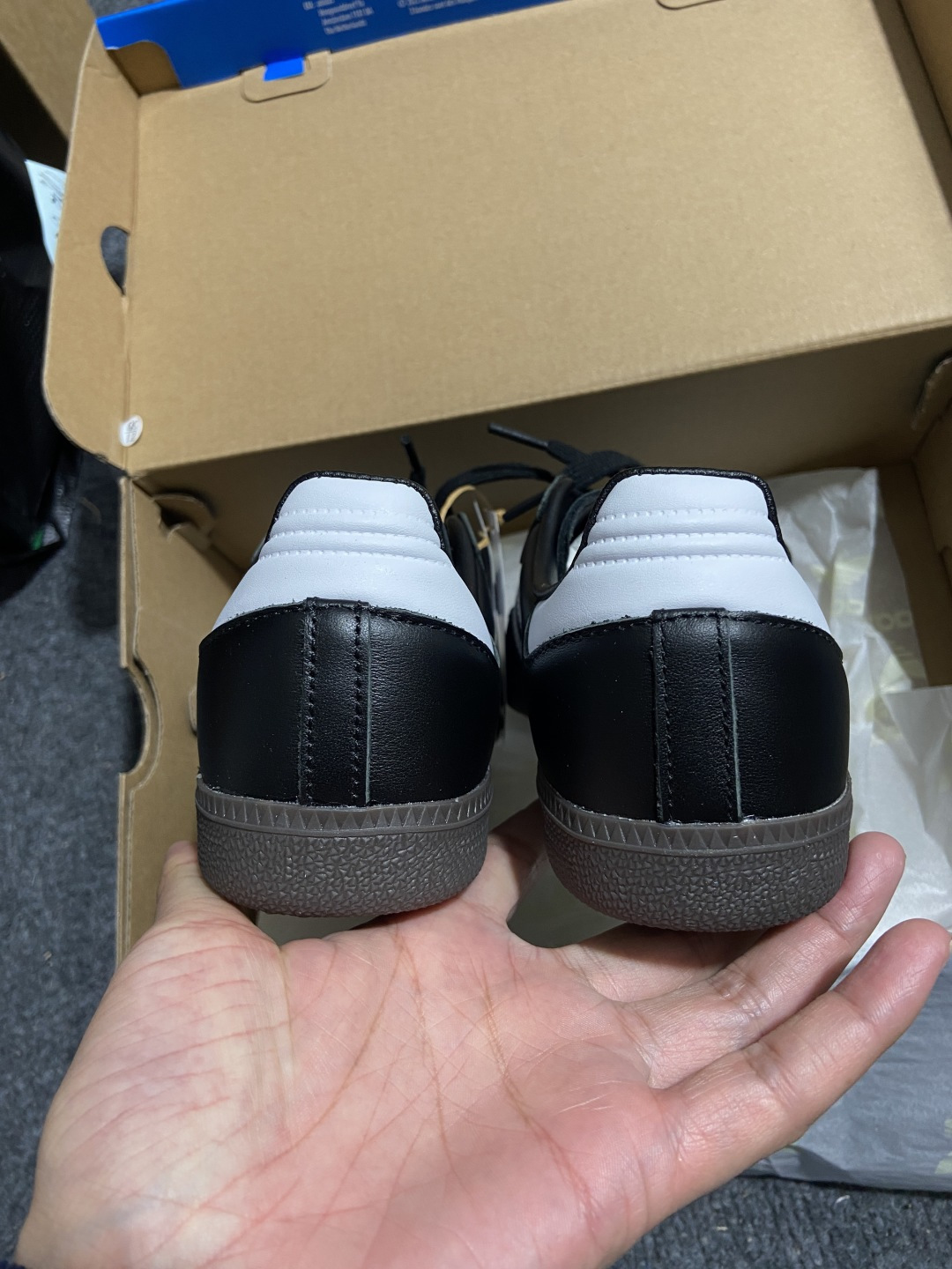 【原皮】AD Original Samba OG 复古经典轻便板鞋 黑白 B75807 YZ020目前市