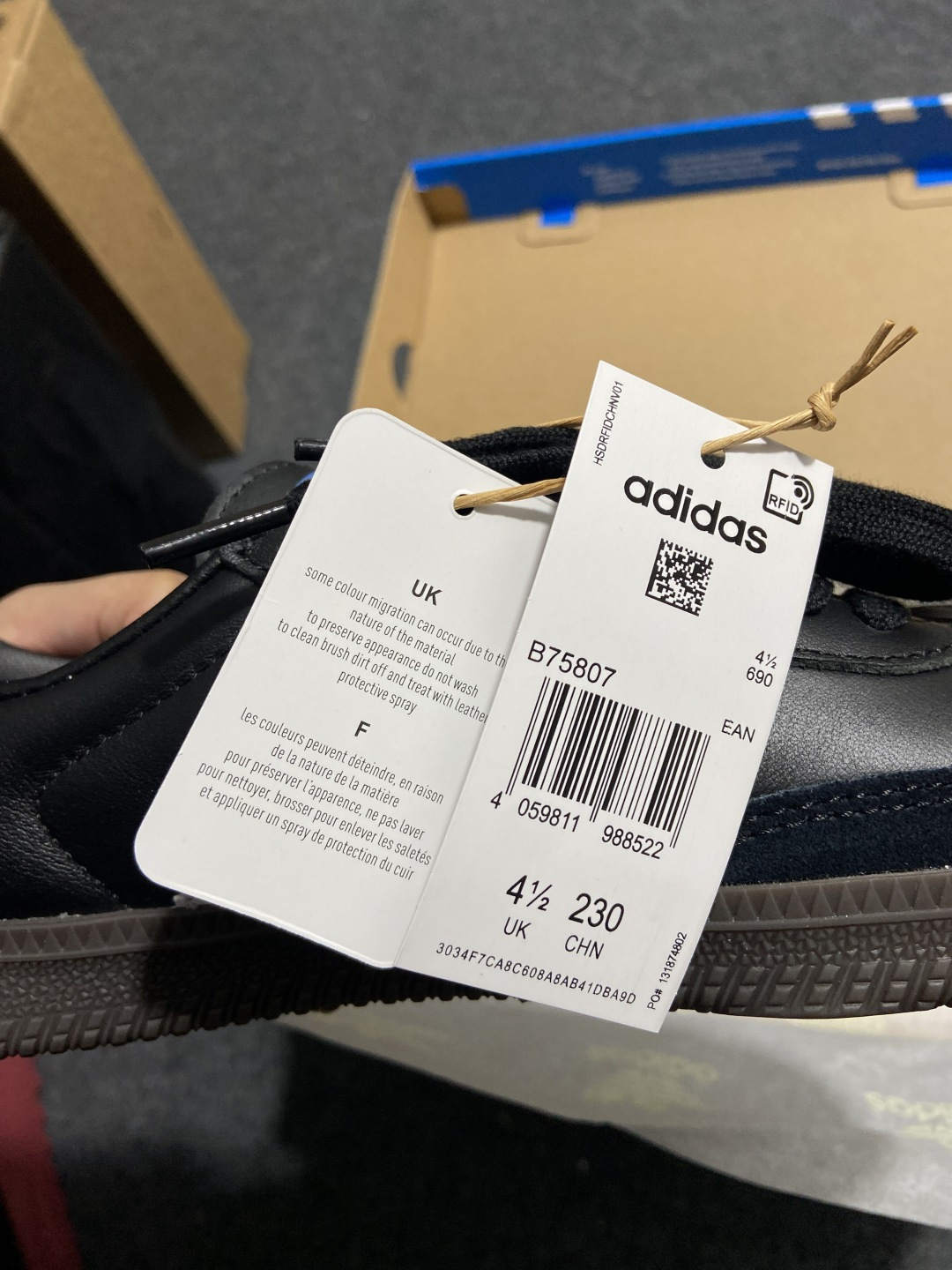 【原皮】AD Original Samba OG 复古经典轻便板鞋 黑白 B75807 YZ020目前市