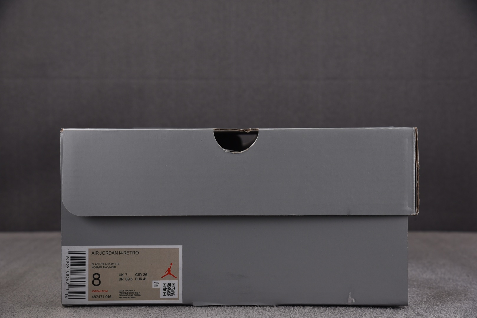 AJ14 EUR:40-47.5纯原版出品-Air Jordan 14 Retro Black Whit