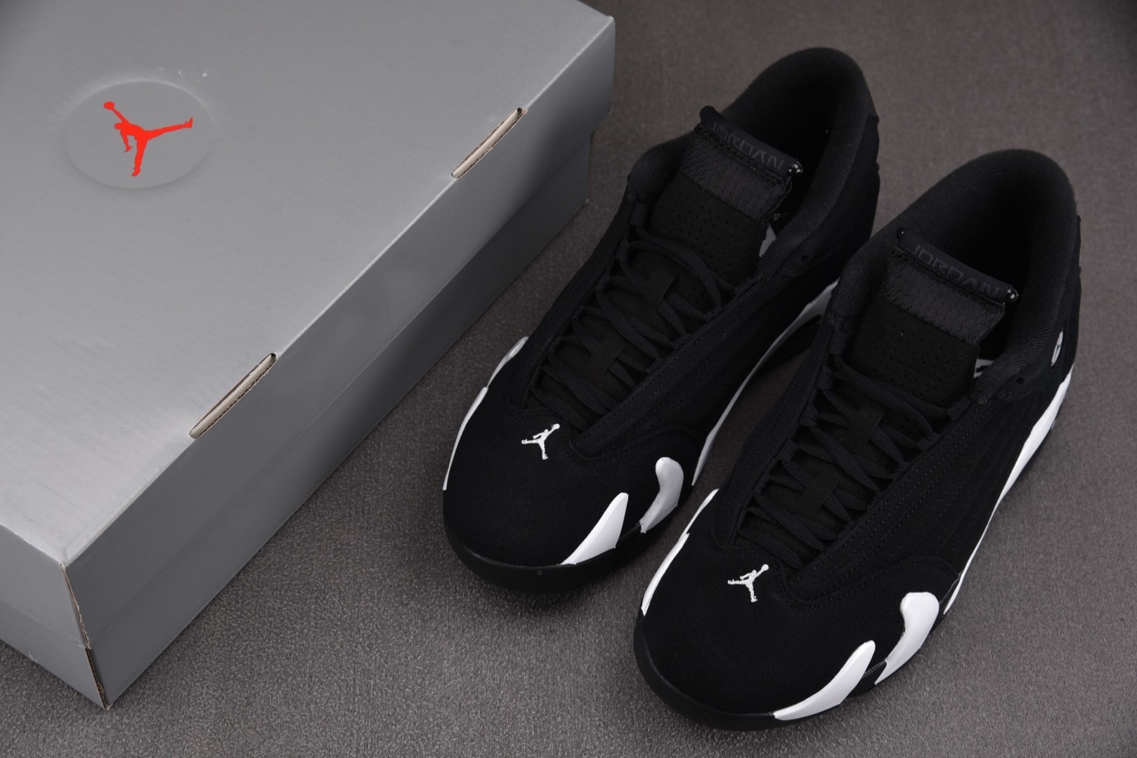 AJ14 EUR:40-47.5纯原版出品-Air Jordan 14 Retro Black Whit