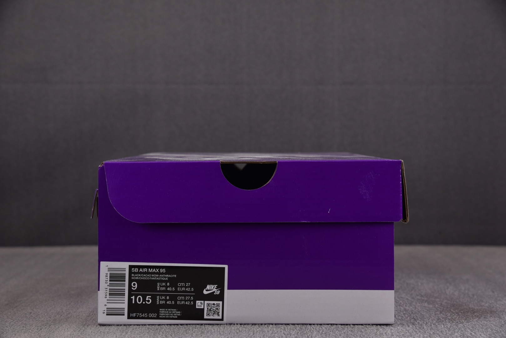 MAX EUR:40-48.5纯原版出品-NK Air Max 95 SB Cacao Wow 灰黑 H