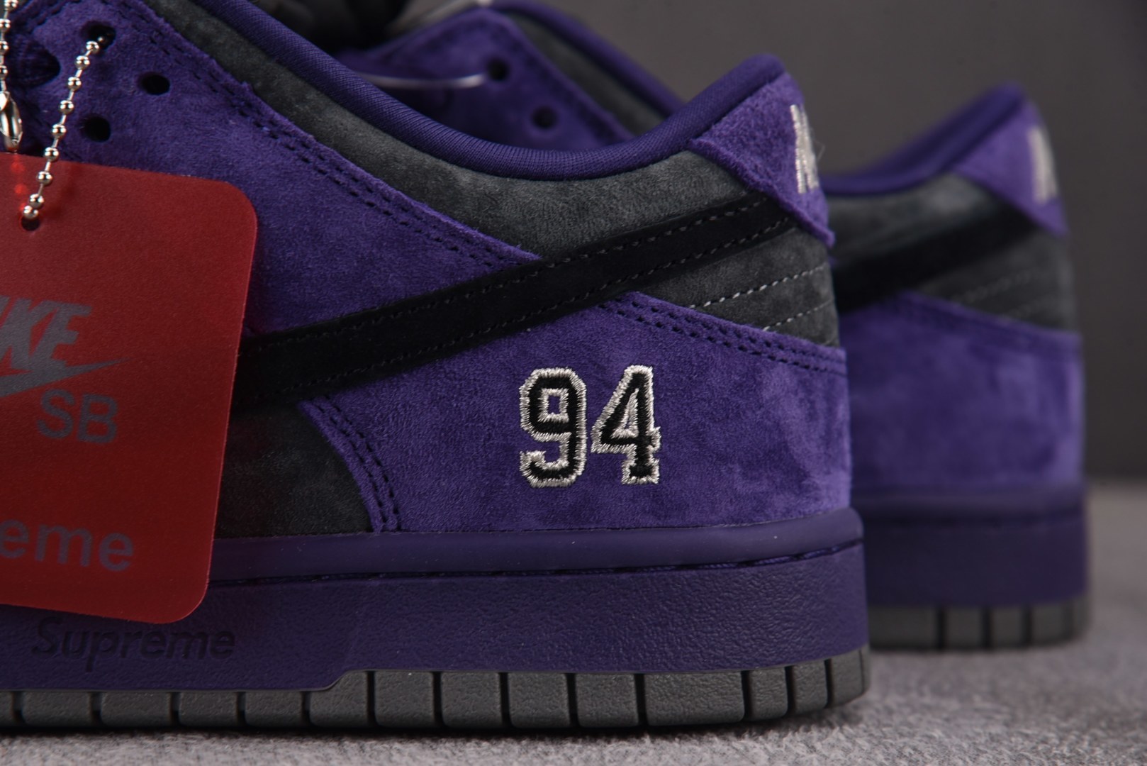NK SB Dunk Low Supreme 94 Ink 墨水 黑紫 HQ8487-500 尺寸 40