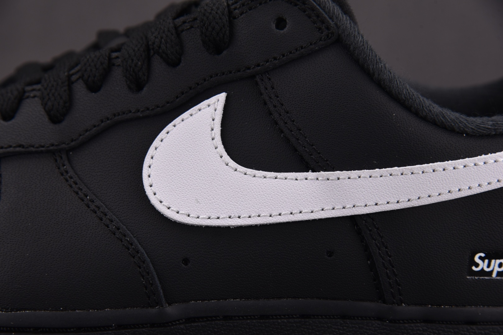 AF1 EUR:40-47.5纯原-Air Force 1 Low Supreme Black Whit