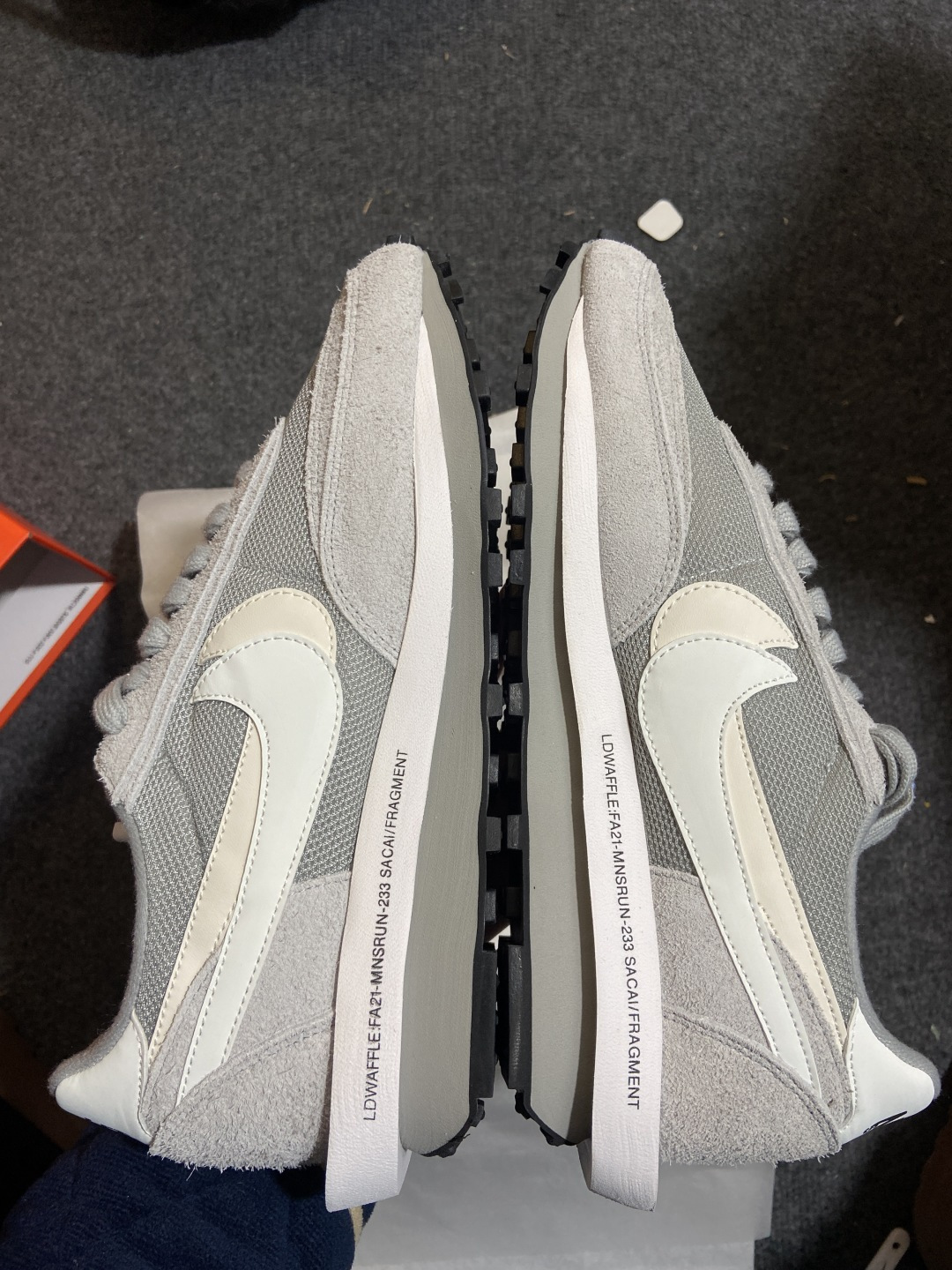 1.0走秀 元祖灰 Fragment design x Sacai x NK LDV Waffle Da