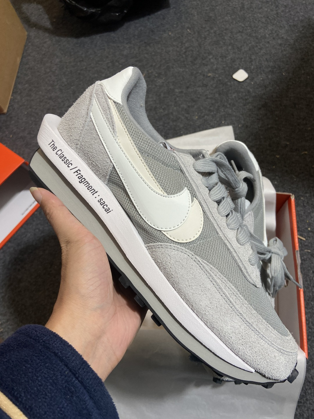 1.0走秀 元祖灰 Fragment design x Sacai x NK LDV Waffle Da