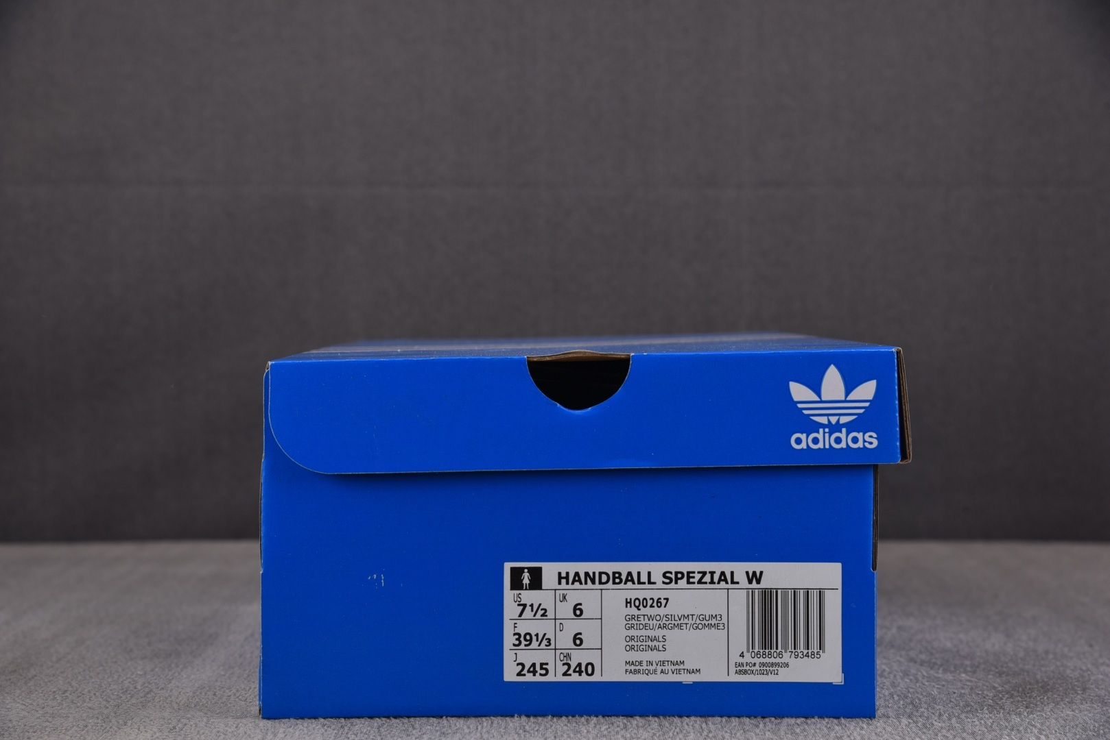 (纯原)Adidas Handball Spezial 阿迪达斯经典款牛皮复古休闲板鞋 白银生胶 HQ0