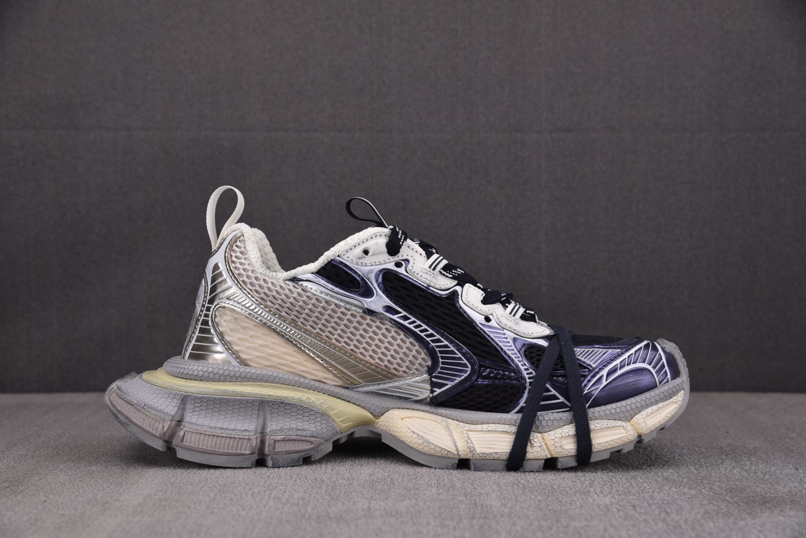 巴黎 EUR:35-46纯原-Balenciaga 3XL SPLIT-LOGO 海军蓝红 YZ018-