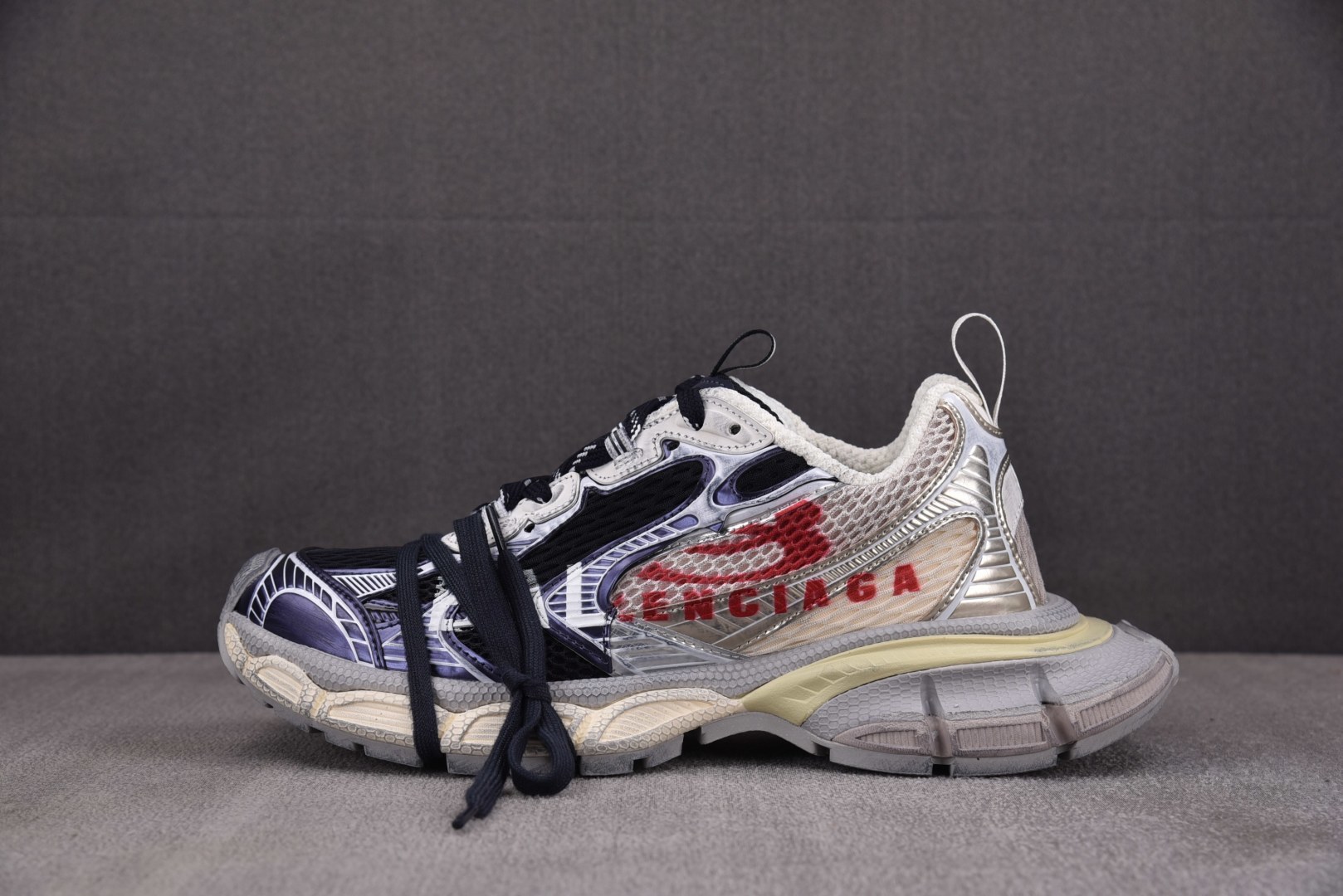 巴黎 EUR:35-46纯原-Balenciaga 3XL SPLIT-LOGO 海军蓝红 YZ018-