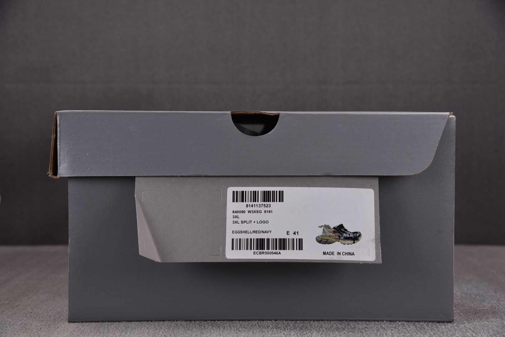 巴黎 EUR:35-46纯原-Balenciaga 3XL SPLIT-LOGO 海军蓝红 YZ018-