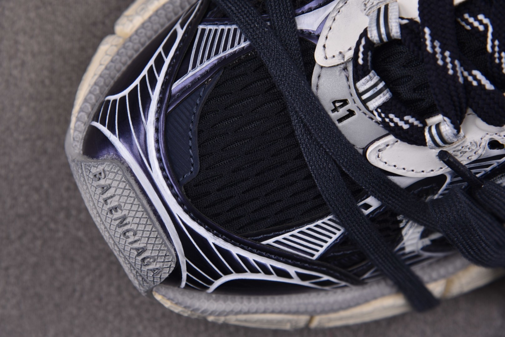 巴黎 EUR:35-46纯原-Balenciaga 3XL SPLIT-LOGO 海军蓝红 YZ018-