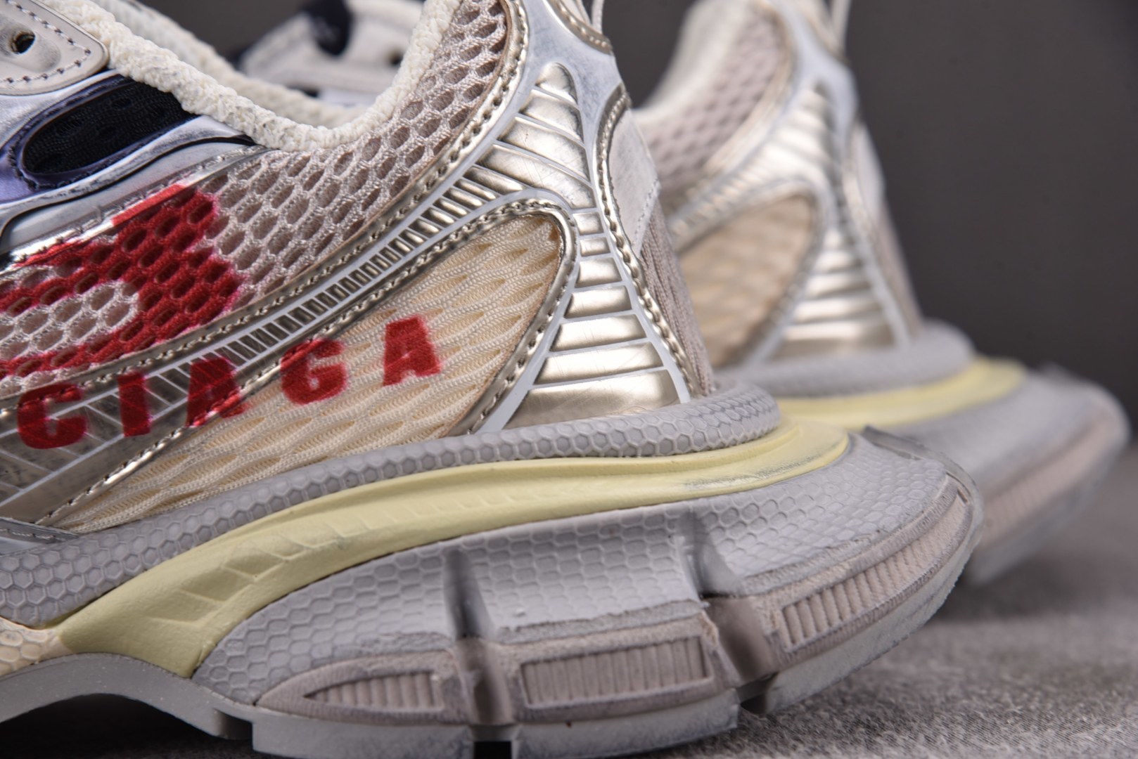 巴黎 EUR:35-46纯原-Balenciaga 3XL SPLIT-LOGO 海军蓝红 YZ018-