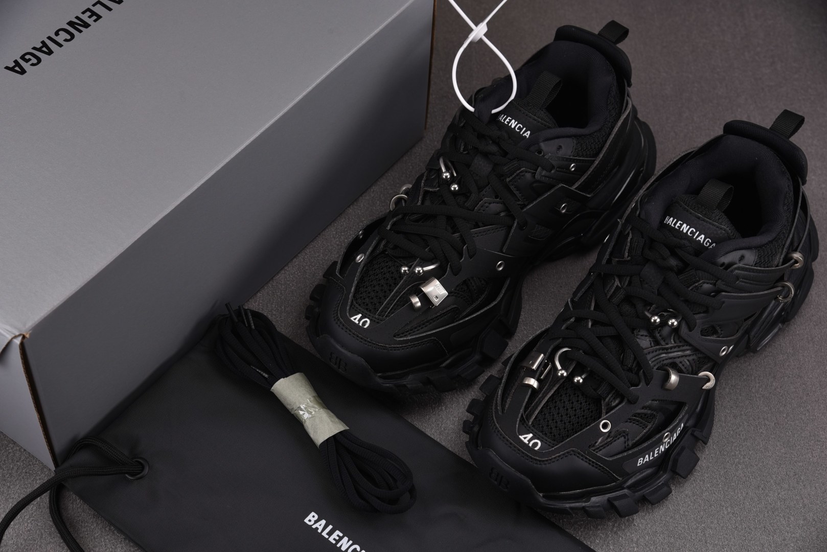巴黎 EUR:35-46纯原-Balenciaga Track Piercing 黑色 YZ018-5 