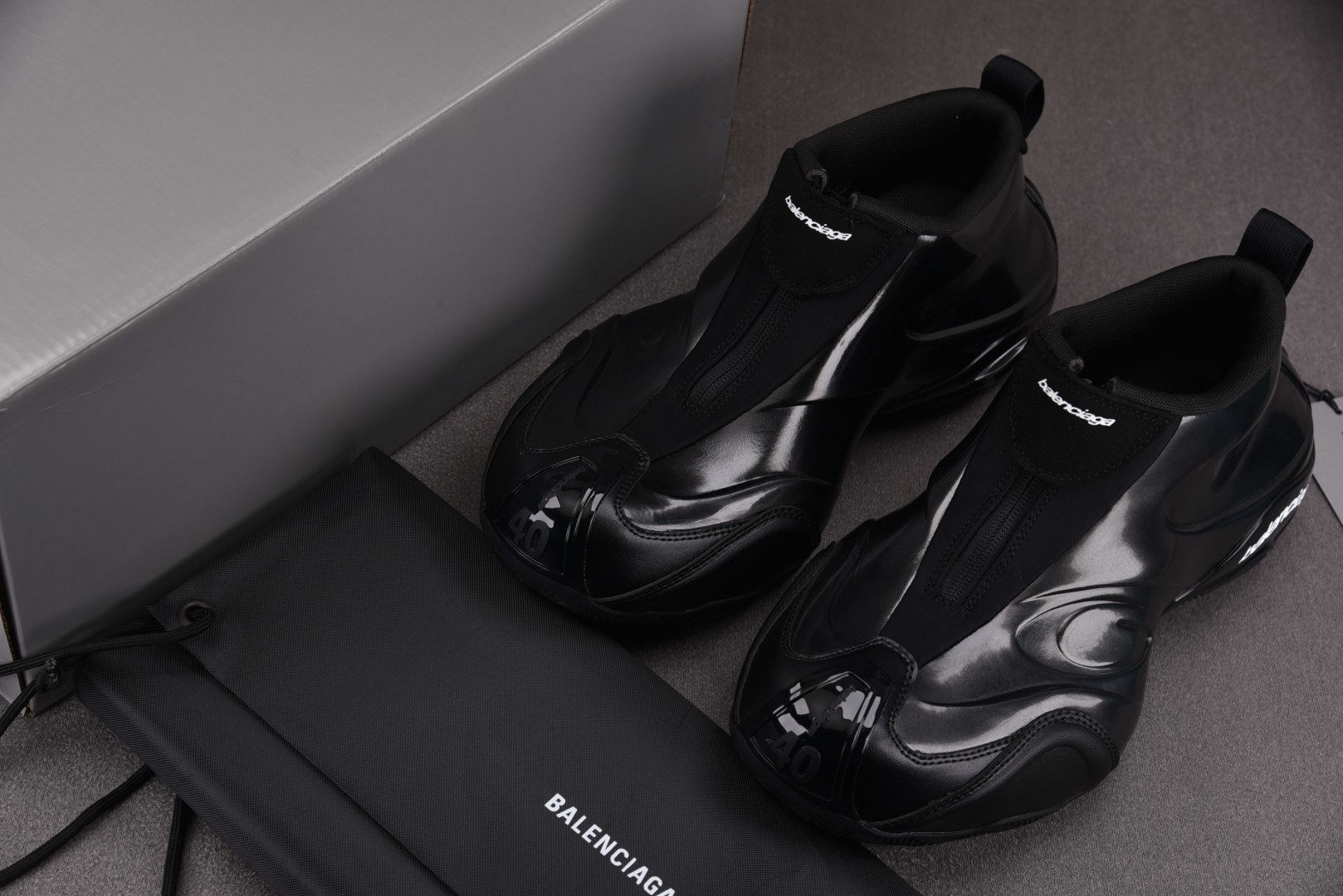 巴黎 EUR:39-45纯原-Balenciaga Basketball 圆头拉链 黑色 YZ009-0