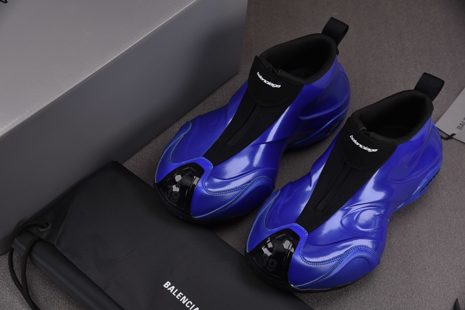 巴黎 EUR:39-45纯原-Balenciaga Basketball 圆头拉链 蓝色 YZ009-0